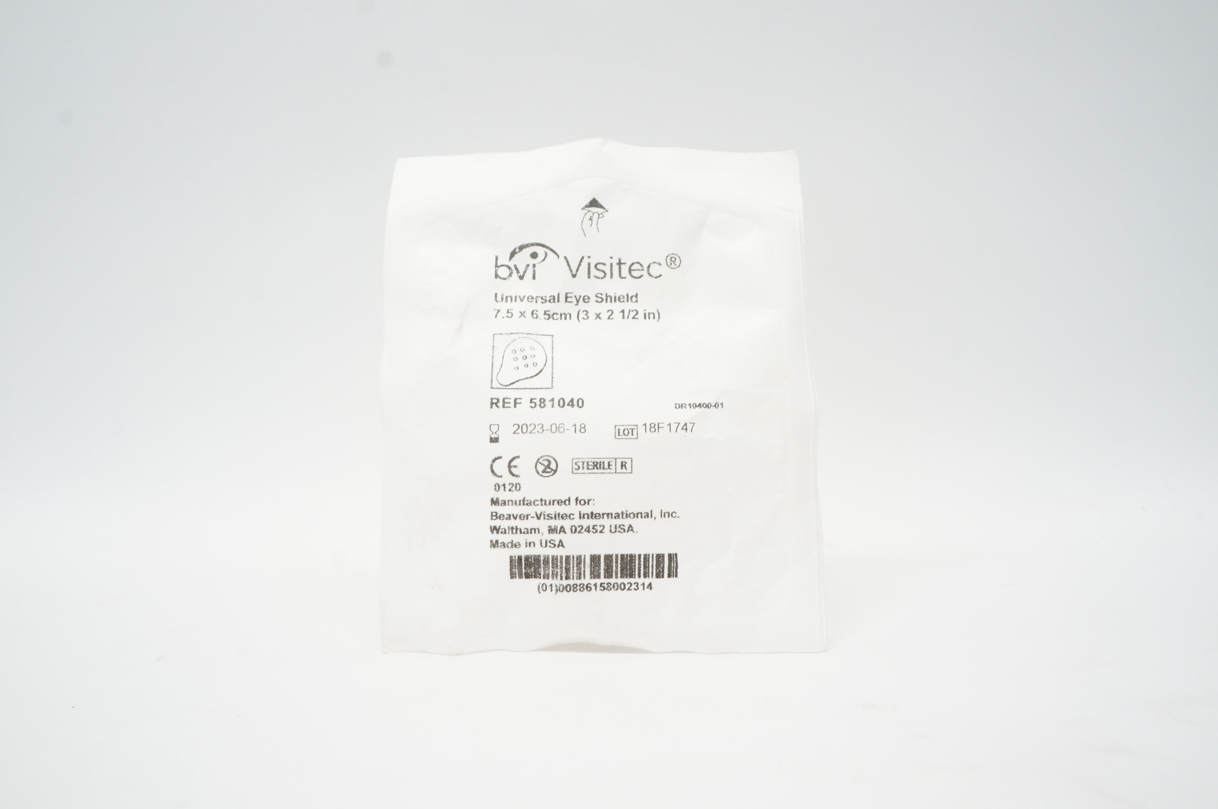 BVI Beaver 581040 Visitec Universal Eye Shield 3 inch x 2-1/2 inch