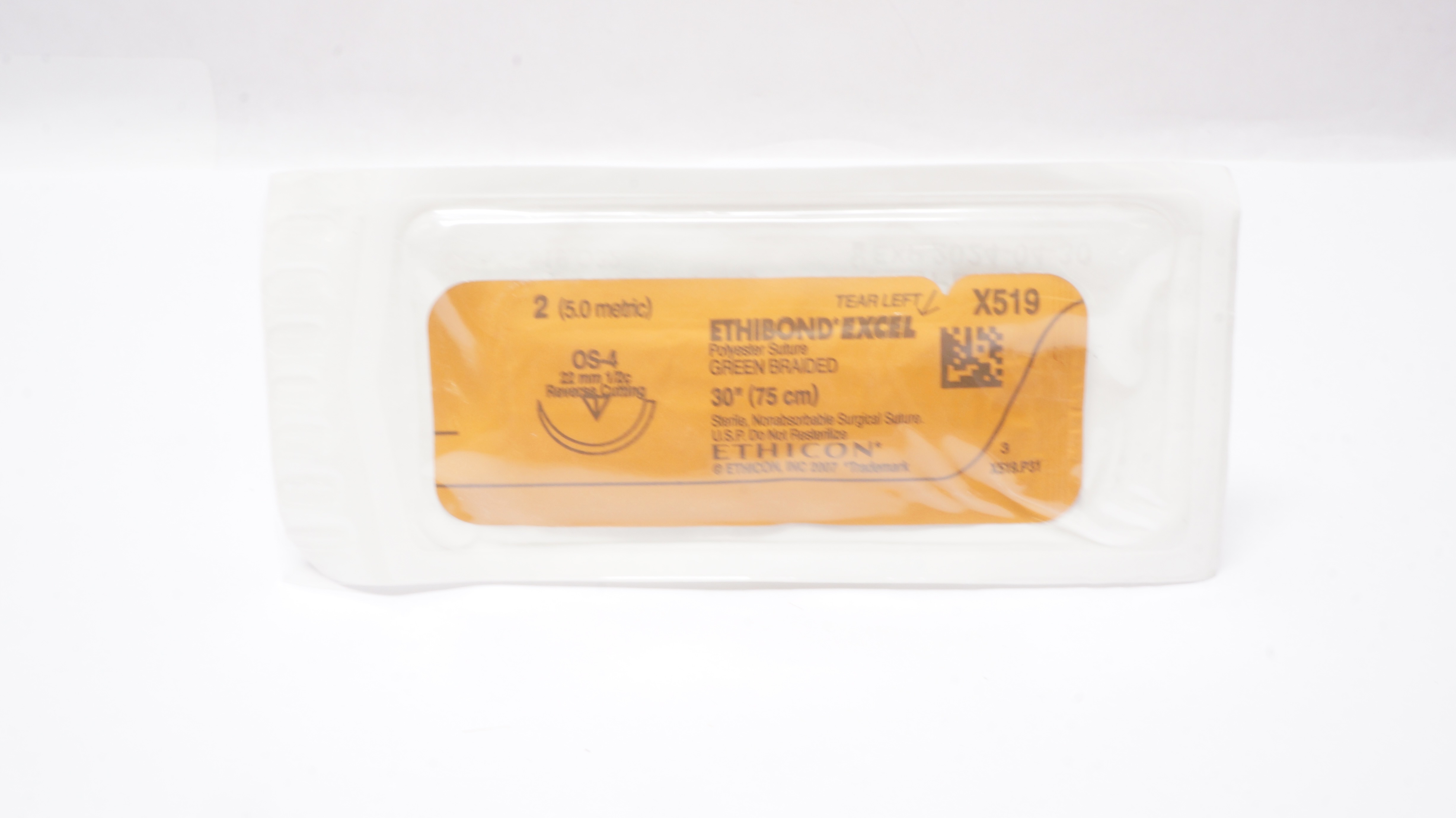 Ethicon X519 2 Ethibond Excel OS-4 22mm 1/2c Reverse Cutting, 30 inch