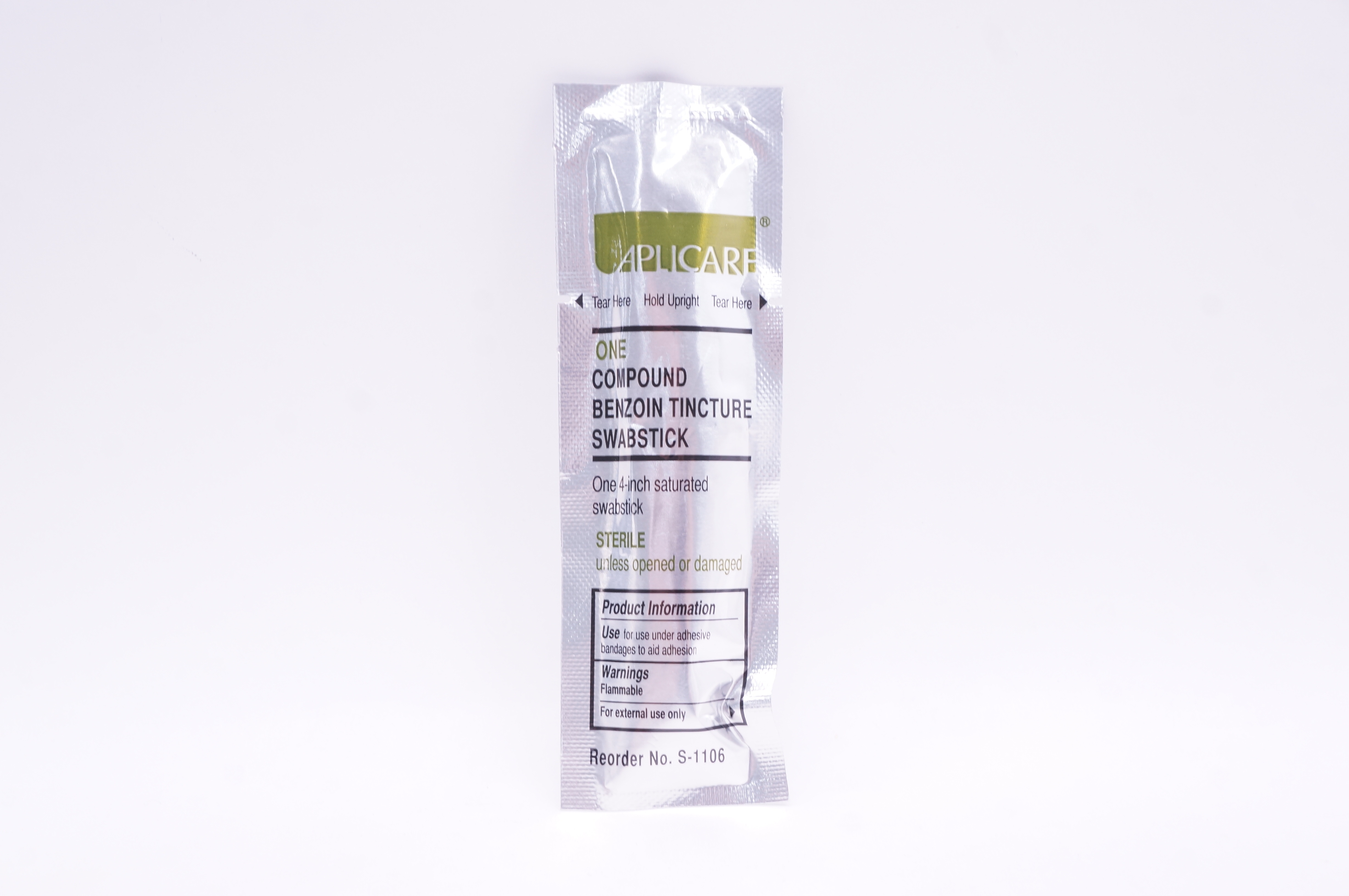 Applicare S-1106 Compound Benzoin Tincture 4inch Saturated Swabstick (x)