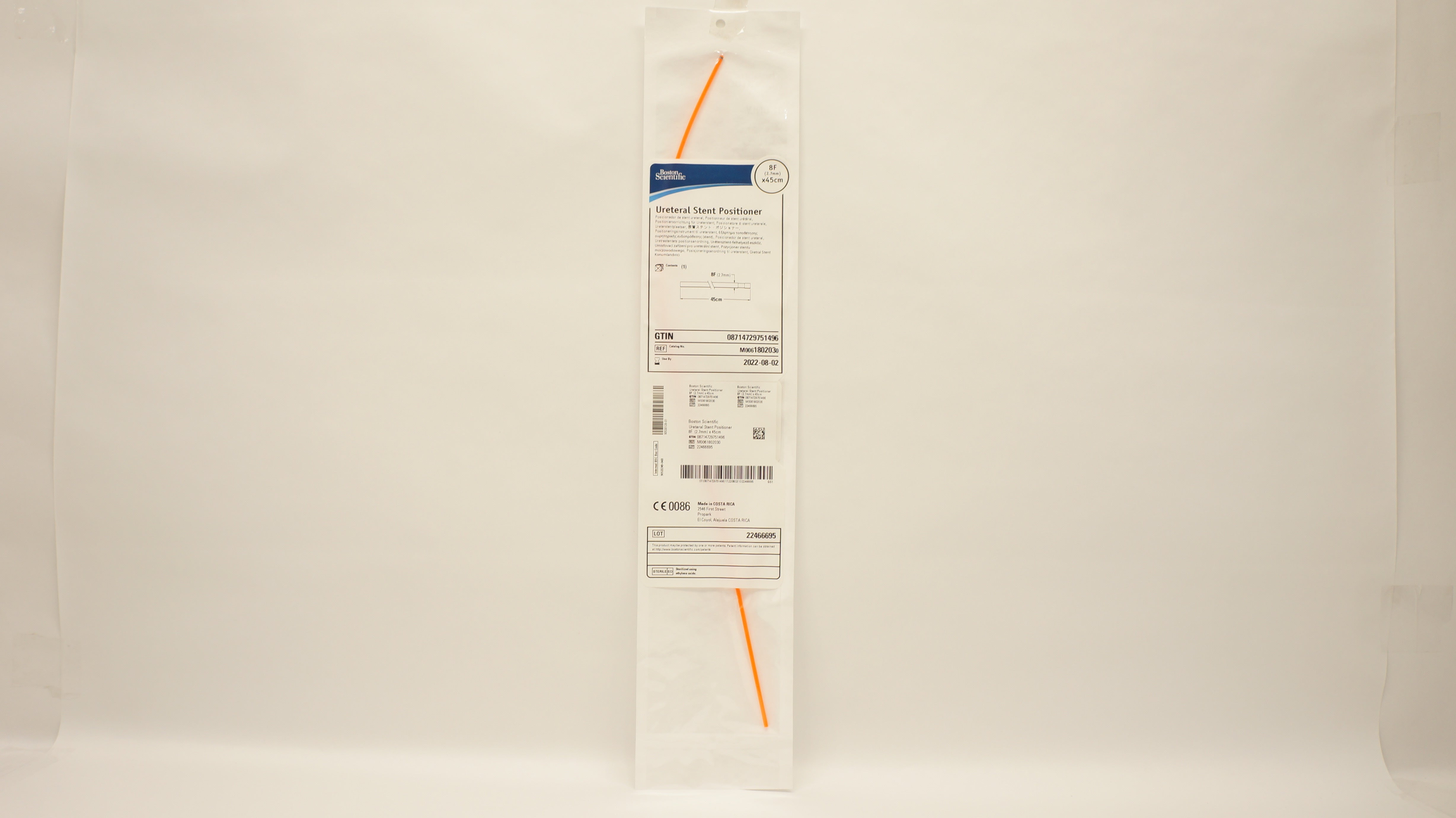 Boston Scientific M0061802030 Ureteral Stnt Positioner 8F x 45cm