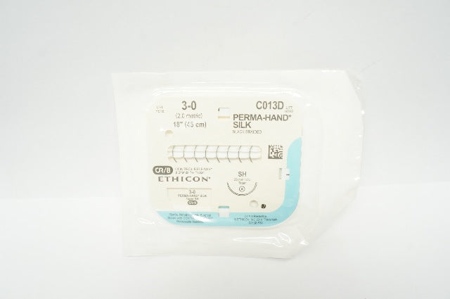 Ethicon C013D 3-0 Perma-Hand Silk Stre SH 26mm 1/2c Taper, 18inch (x)