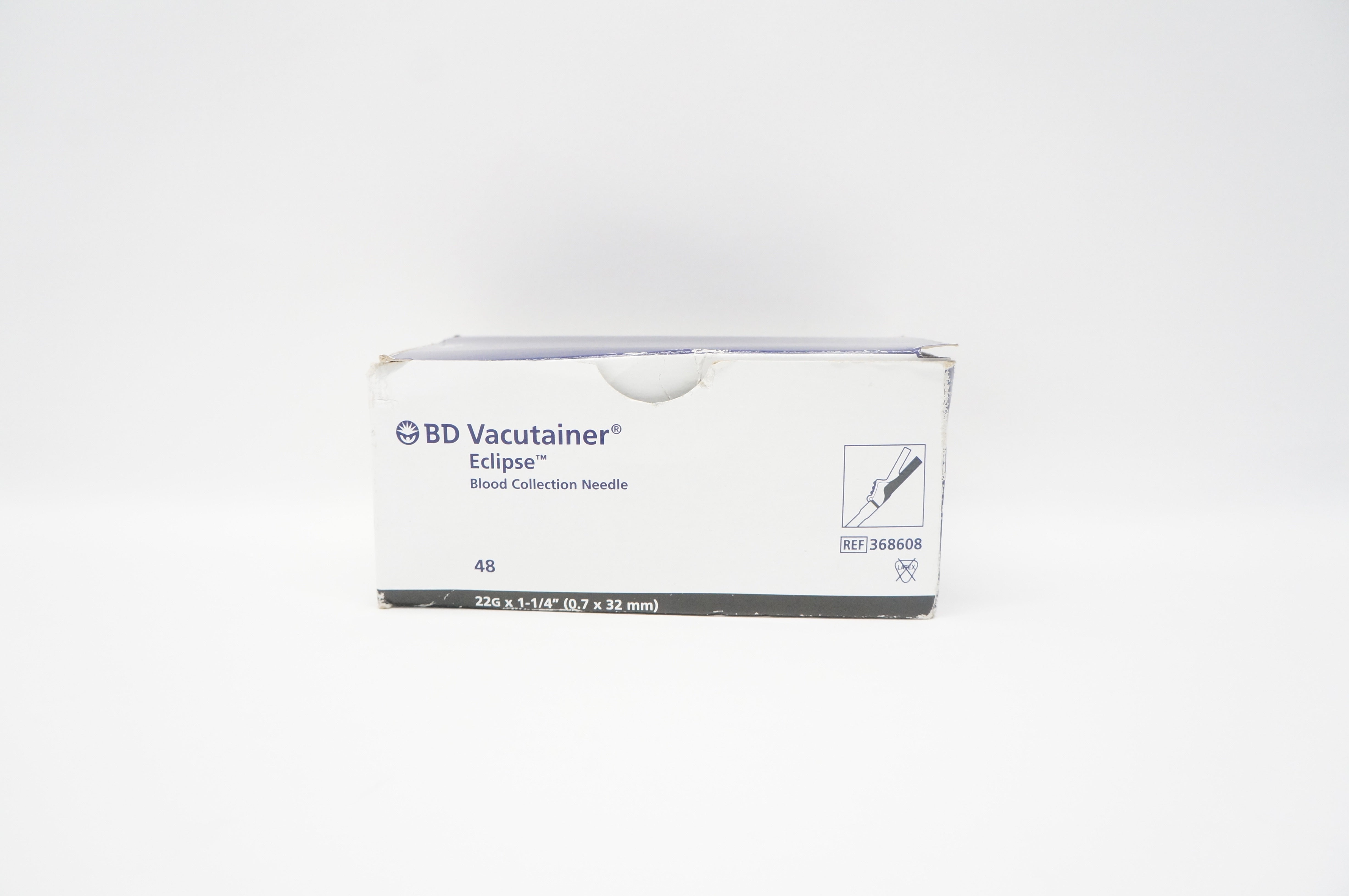 BD 368608 Vacutainer Eclipse Blood Collection Ndle 22G x 1-1/4inch - Box of 35