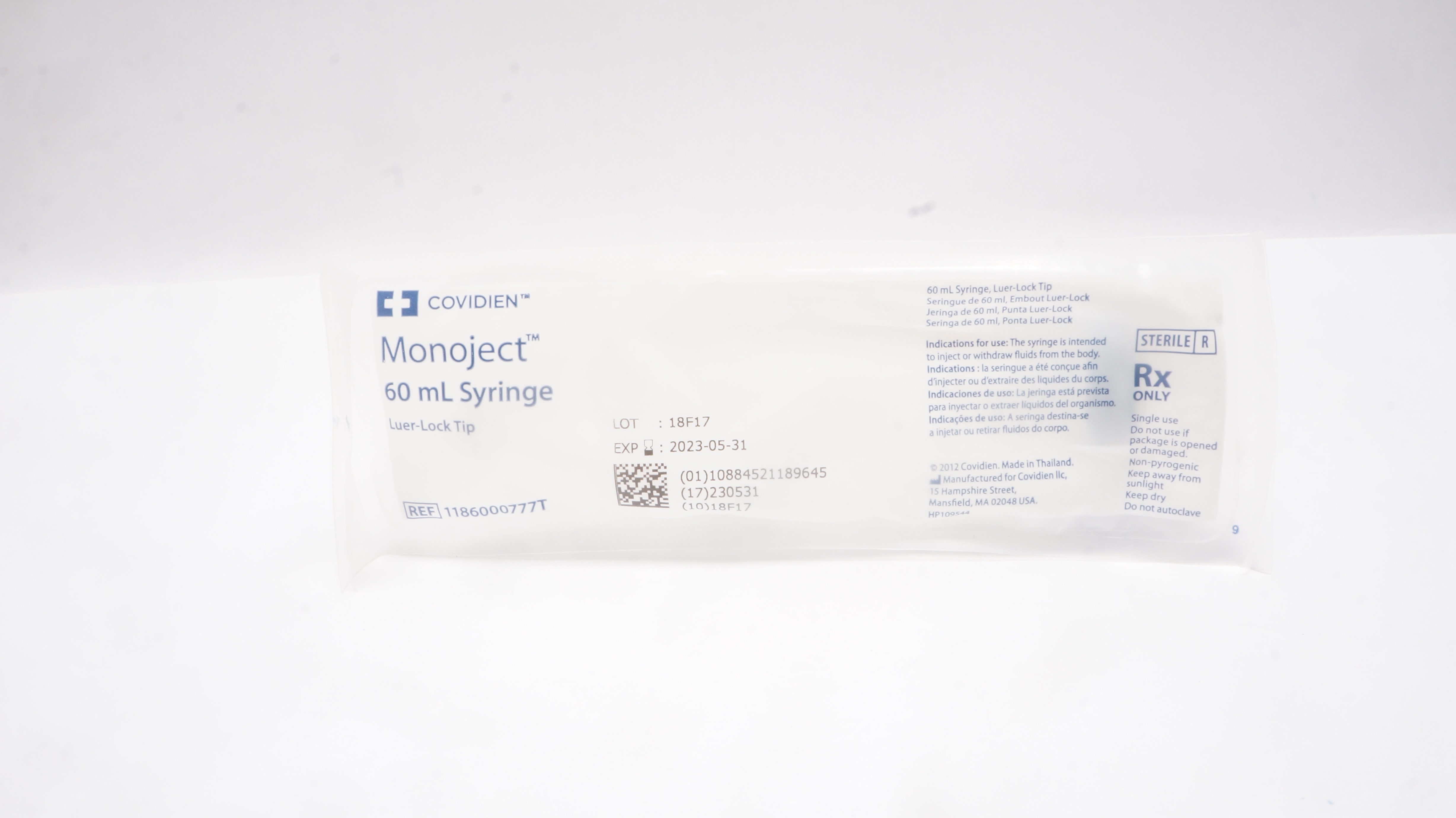 Covidien 1186000777T Monoject 60ml Syringe Luer-Lock Tip (x)