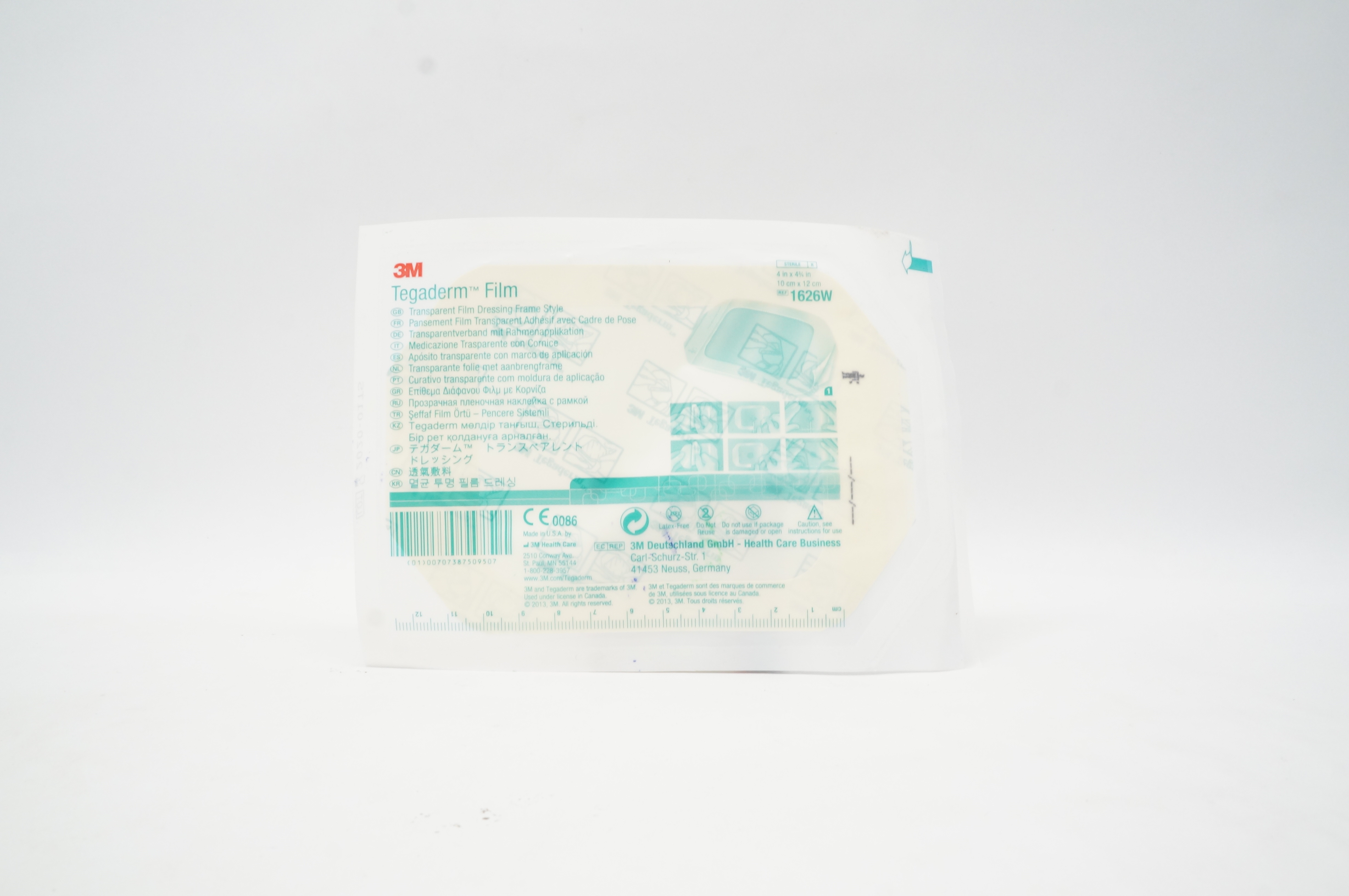 3M 1626W Tegaderm Transparent Film Dressing Frame Style 4inch x 4-3/4inch (x)