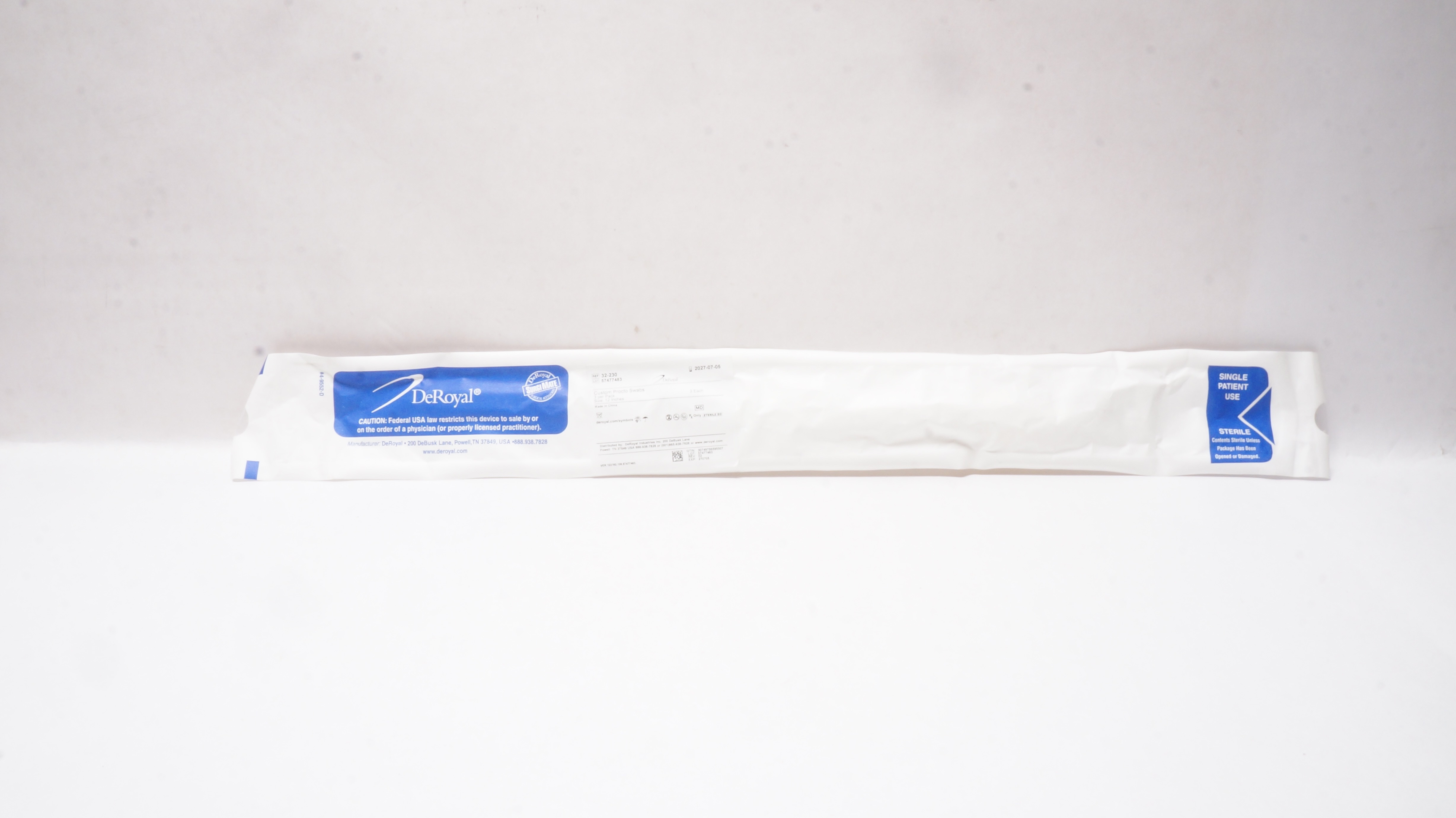 DeRoyal 32-230 Custom Procto Swabs 12inch - Pack of 3