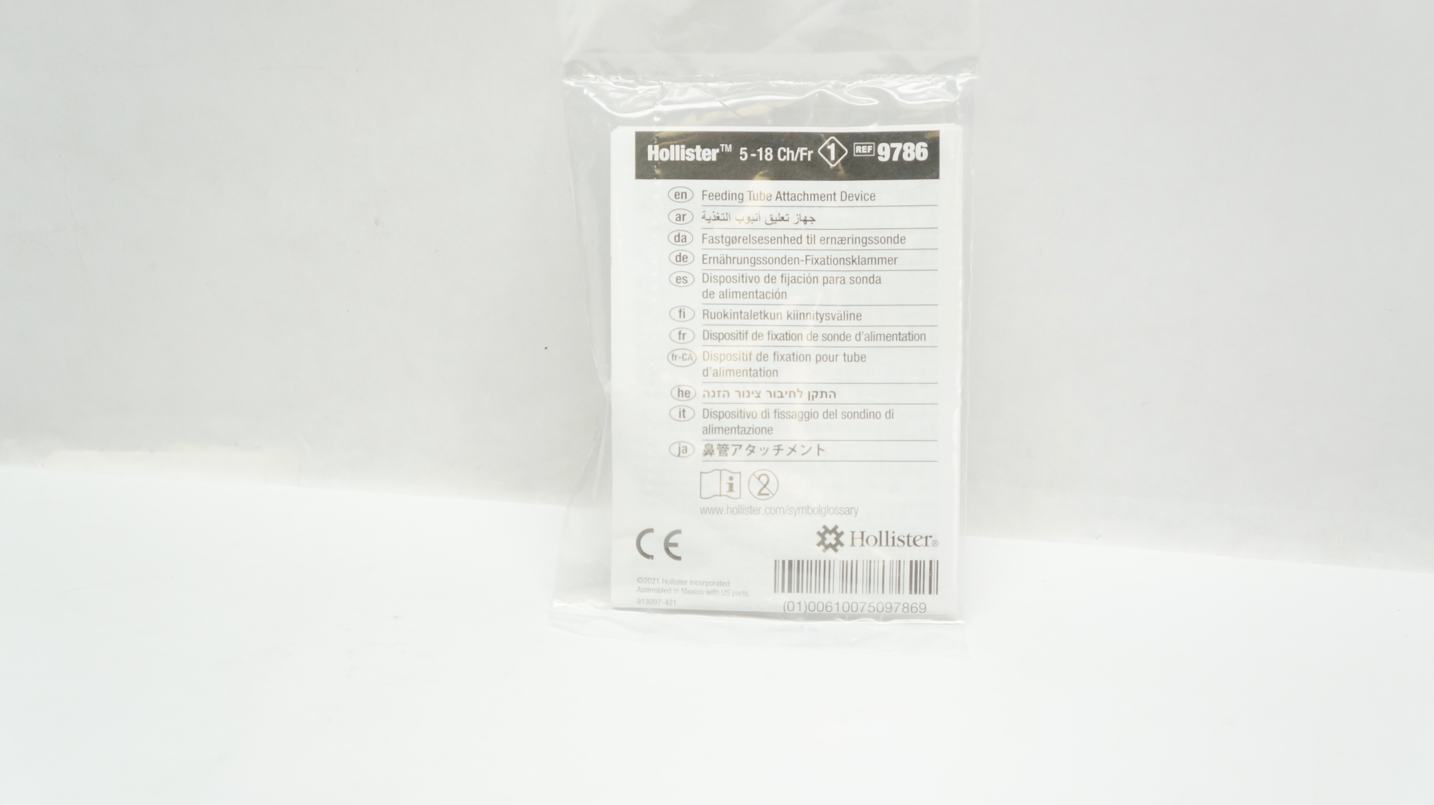 Hollister 9786 Feeding Tube Attachment Device 5-18Ch/Fr