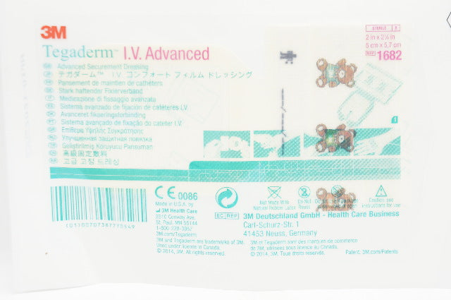 3M 1682 Tegaderm IV Advanced Securement Dressing 1-1/2inch x 1-3/4inch (x)