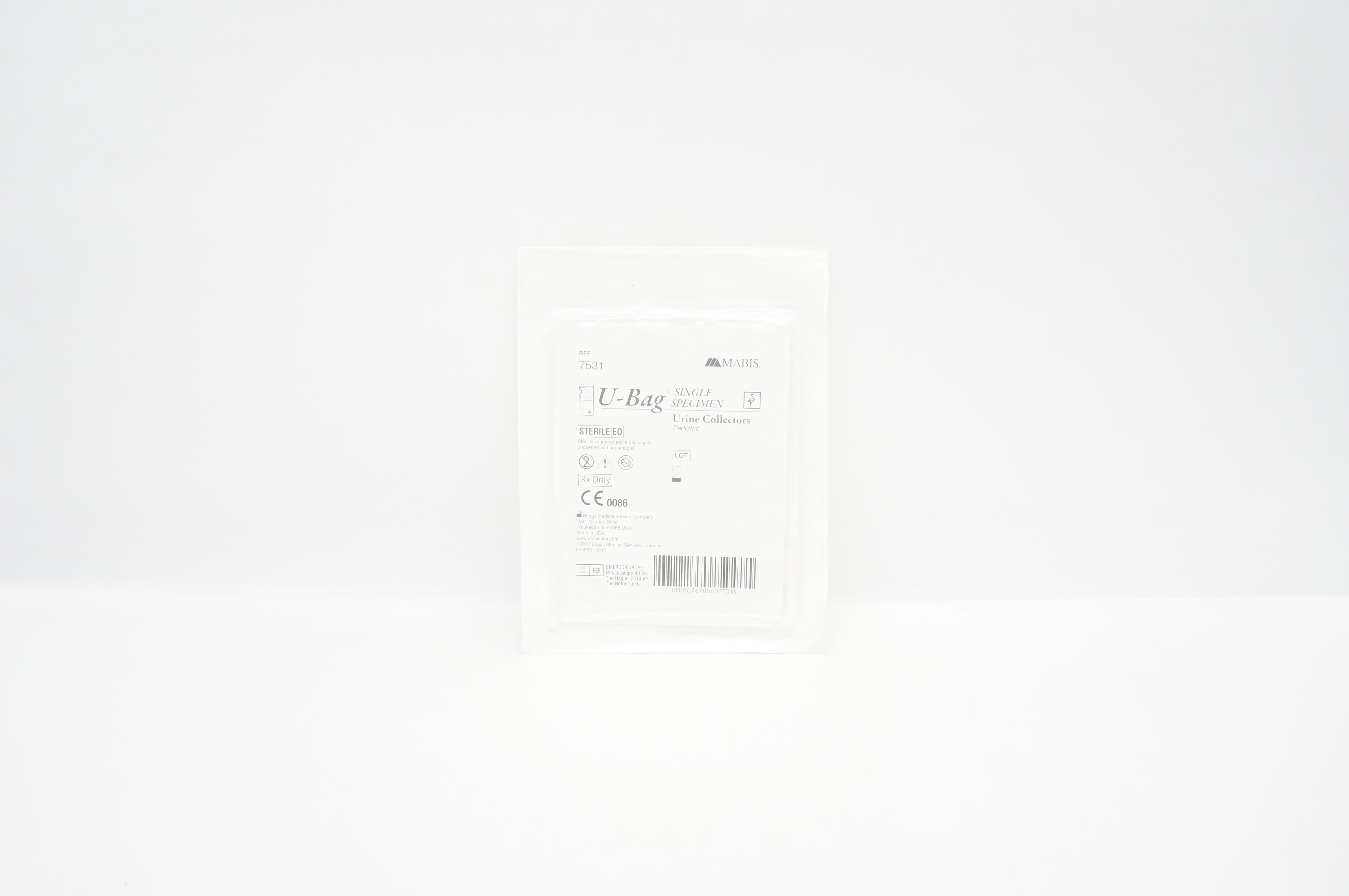 Mabis 7531 U-Bag Single Specimen Urine Collectors