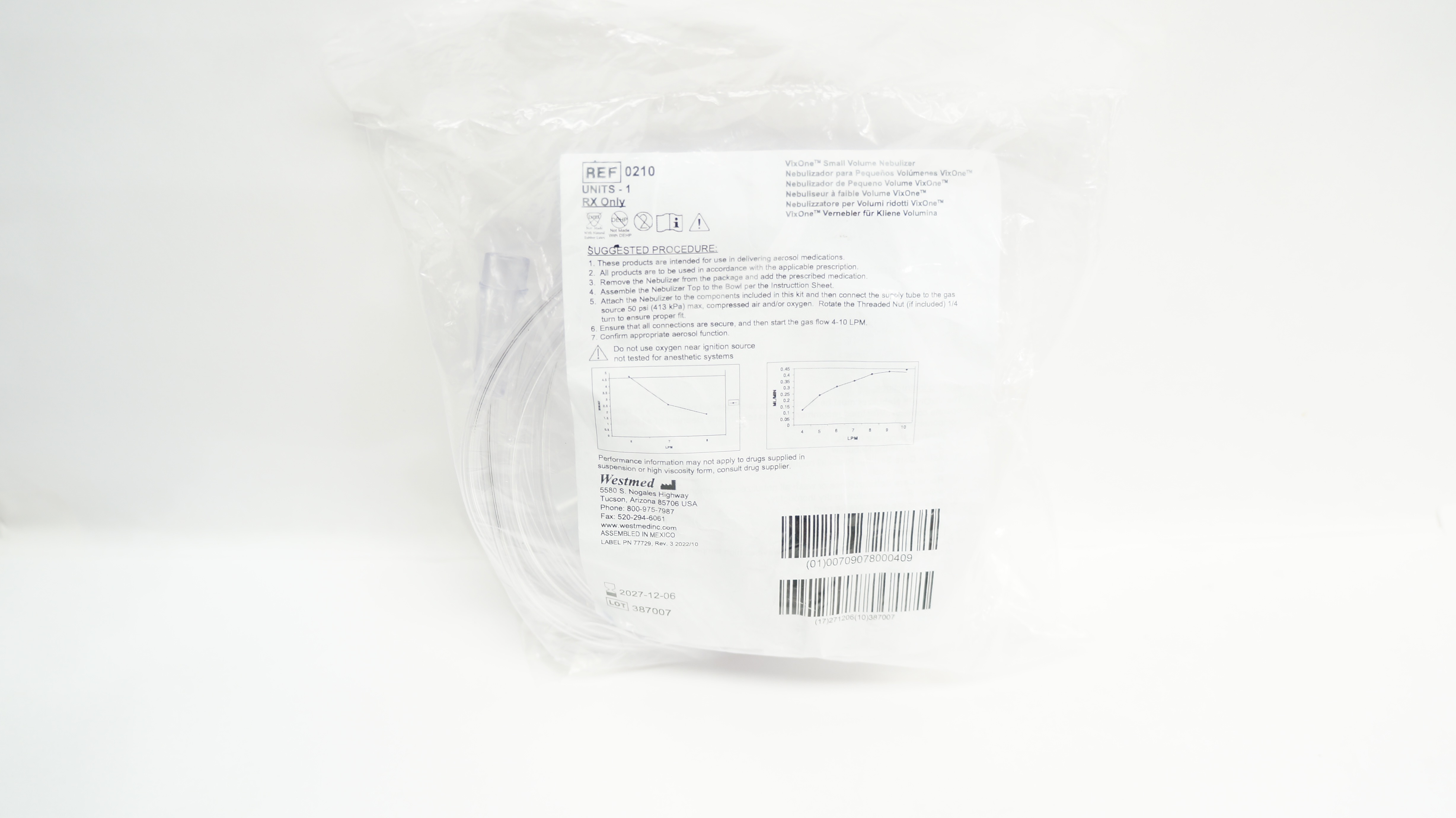 Westmed 0210 Small Volume Nebulizer VixOne