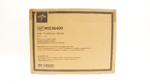 Medline MSC86400 Premium Knit Pants, X-Large 45 inch x 70 inch - Box of 100