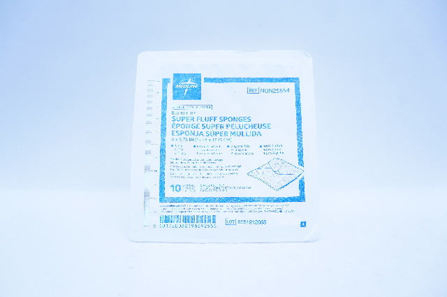 Medline NON25854 Bulkee II Super Fluff Sponges 6 x 6.75 inch - Pack of 10
