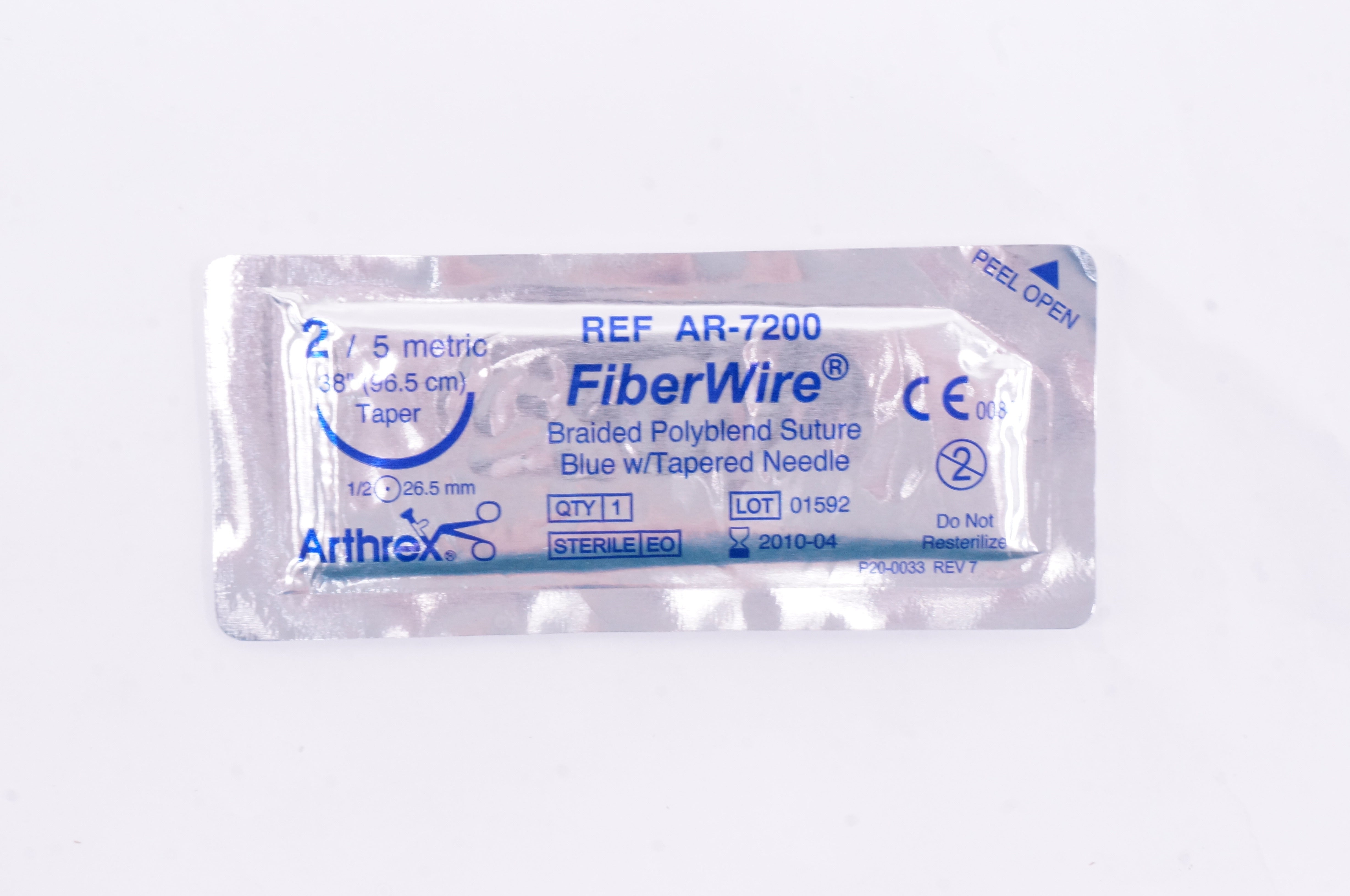 Arthrex AR-7200 2 FIBERWIRE T-5 26.5mm 1/2c Taper, 38inch (x)