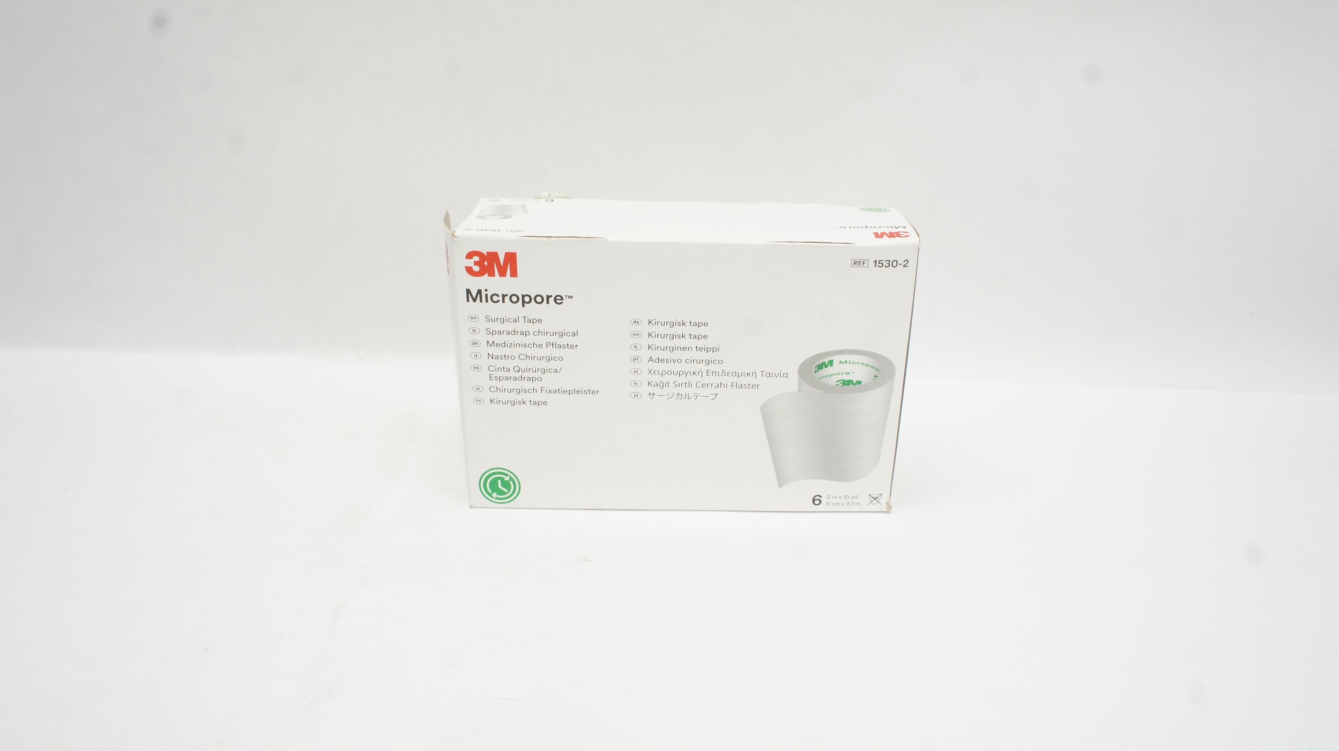 3M 1530-2 Micropore Surgical Tape 2inch x 10yd - Box of 6
