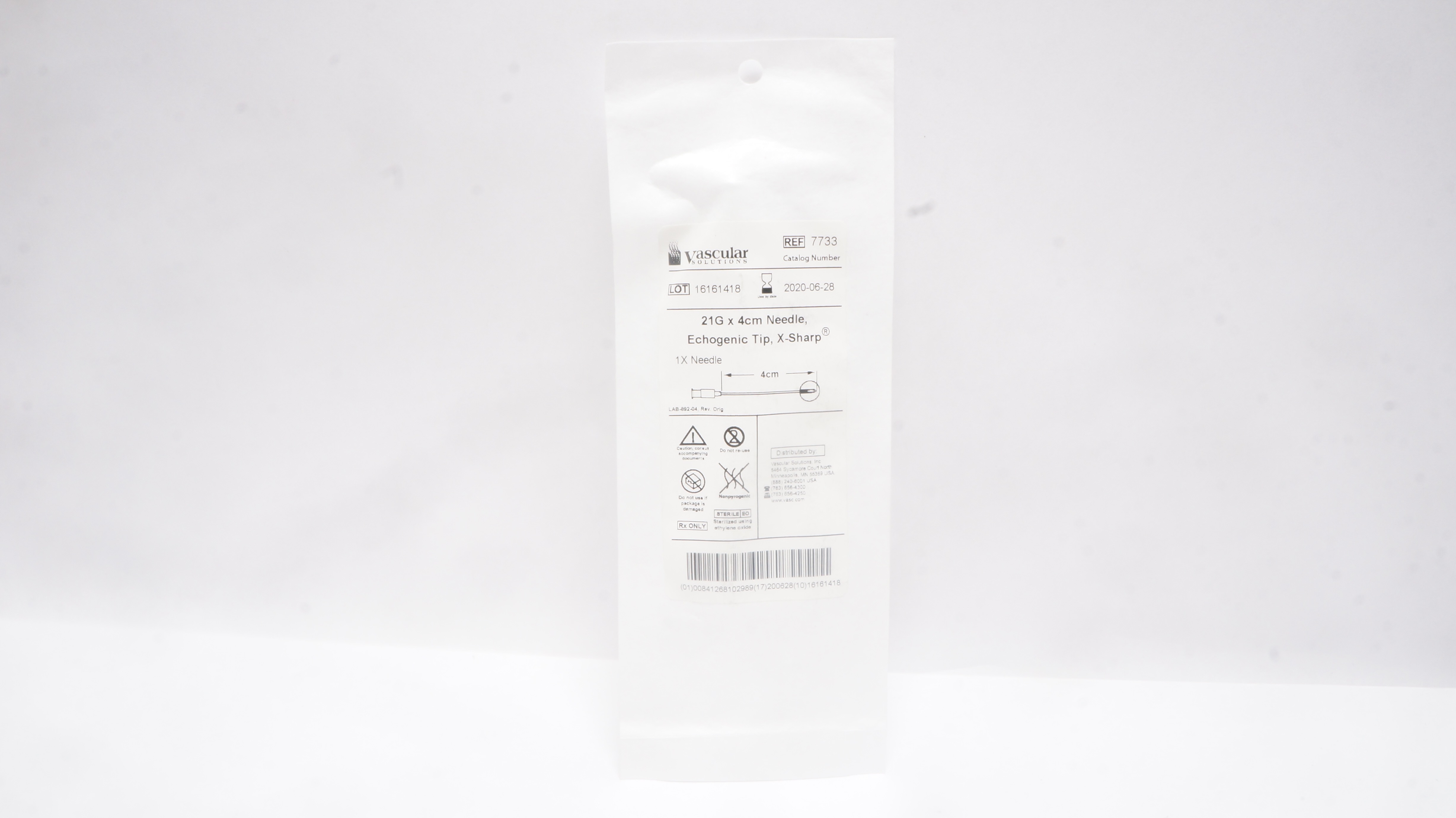 Vascular Solutions 7733 Echogenic Tip, X-Sharp 21G x 4cm (x)