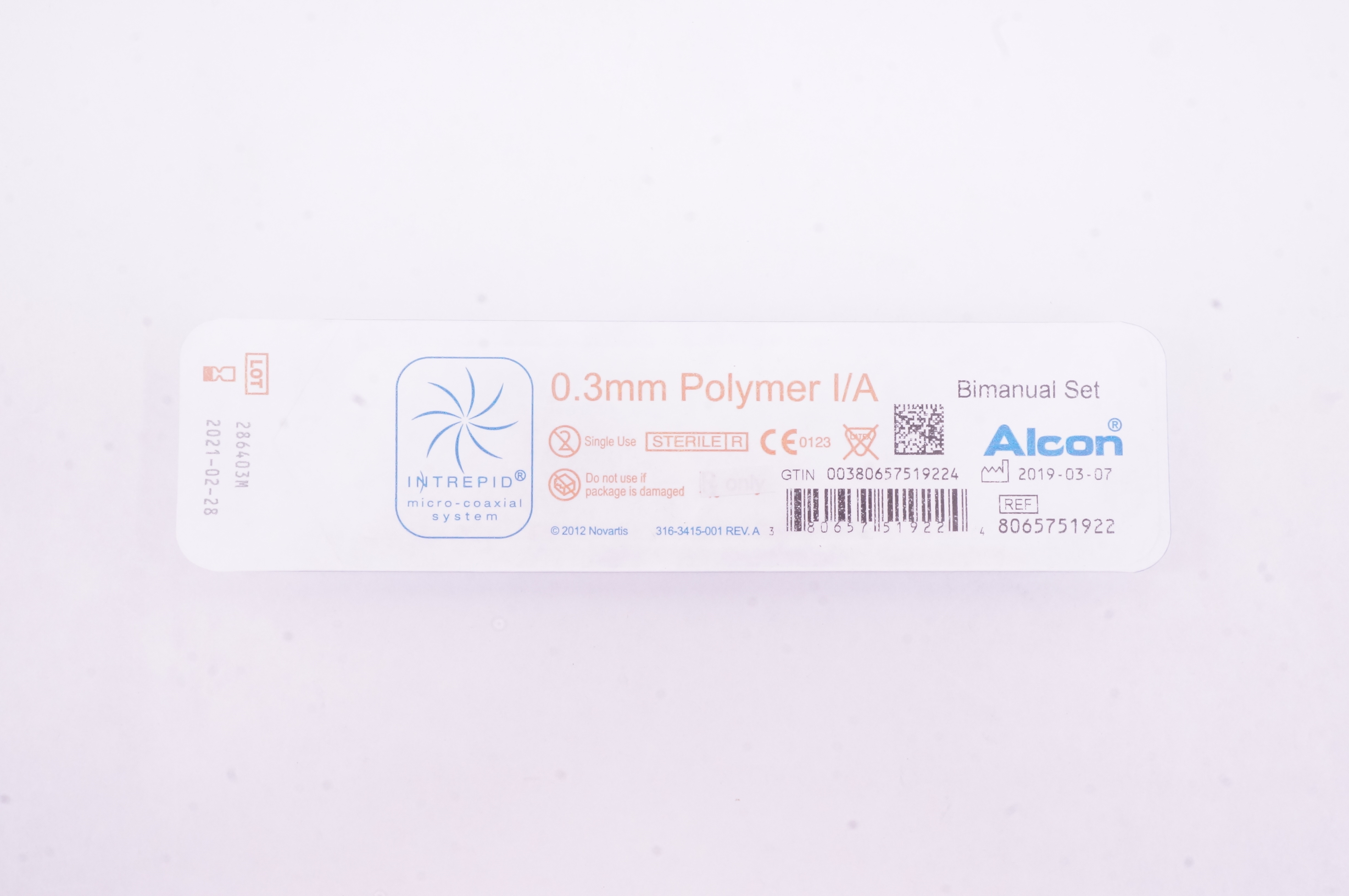 Alcon 8065751922 0.3mm Polymer I/A Bimanual Set (x)