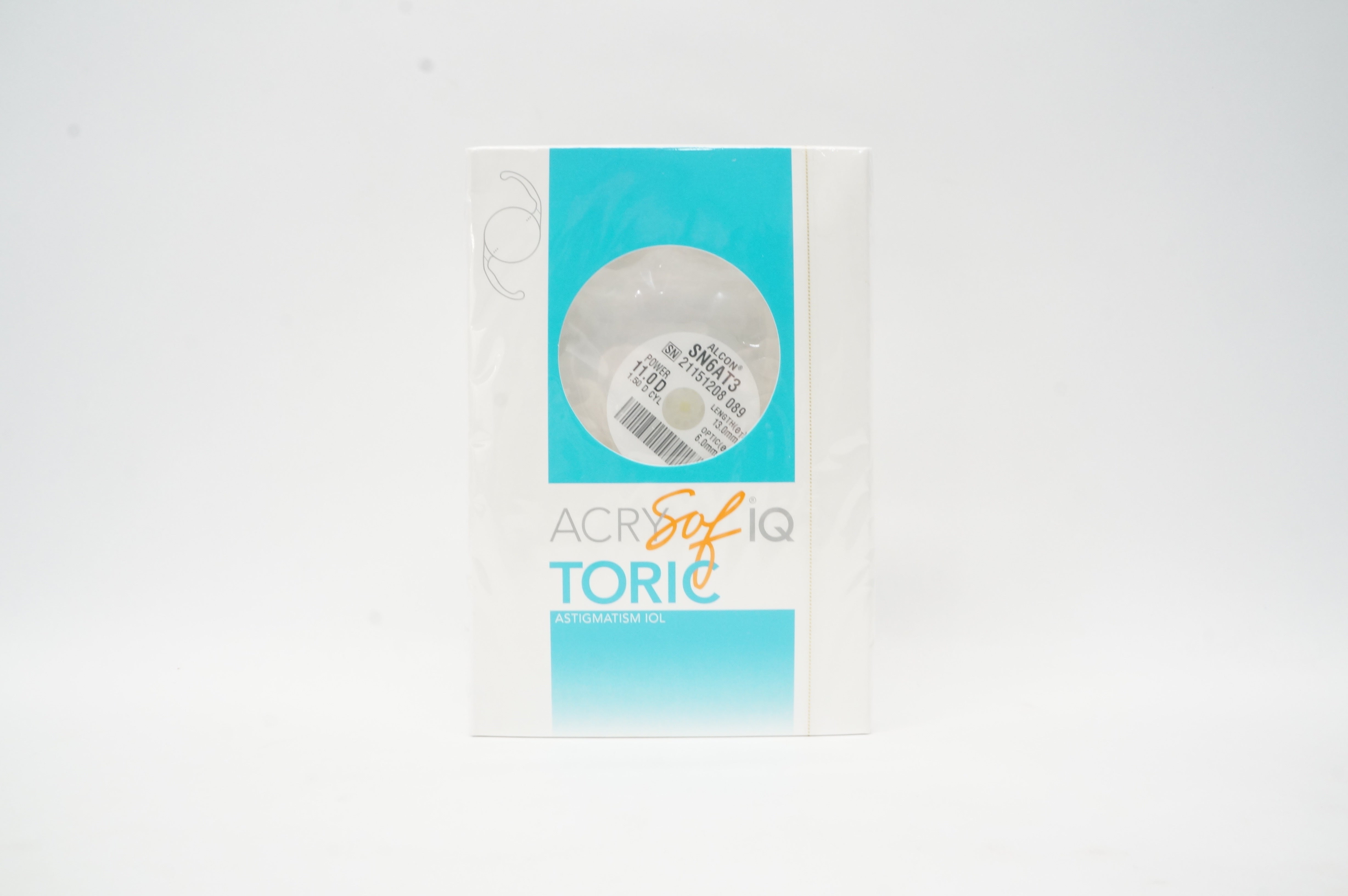 AcrySof IQ SN6AT3 Alcon Toric Astigmatism IOL 11.0D 6.0mm x 13.0 mm (x)