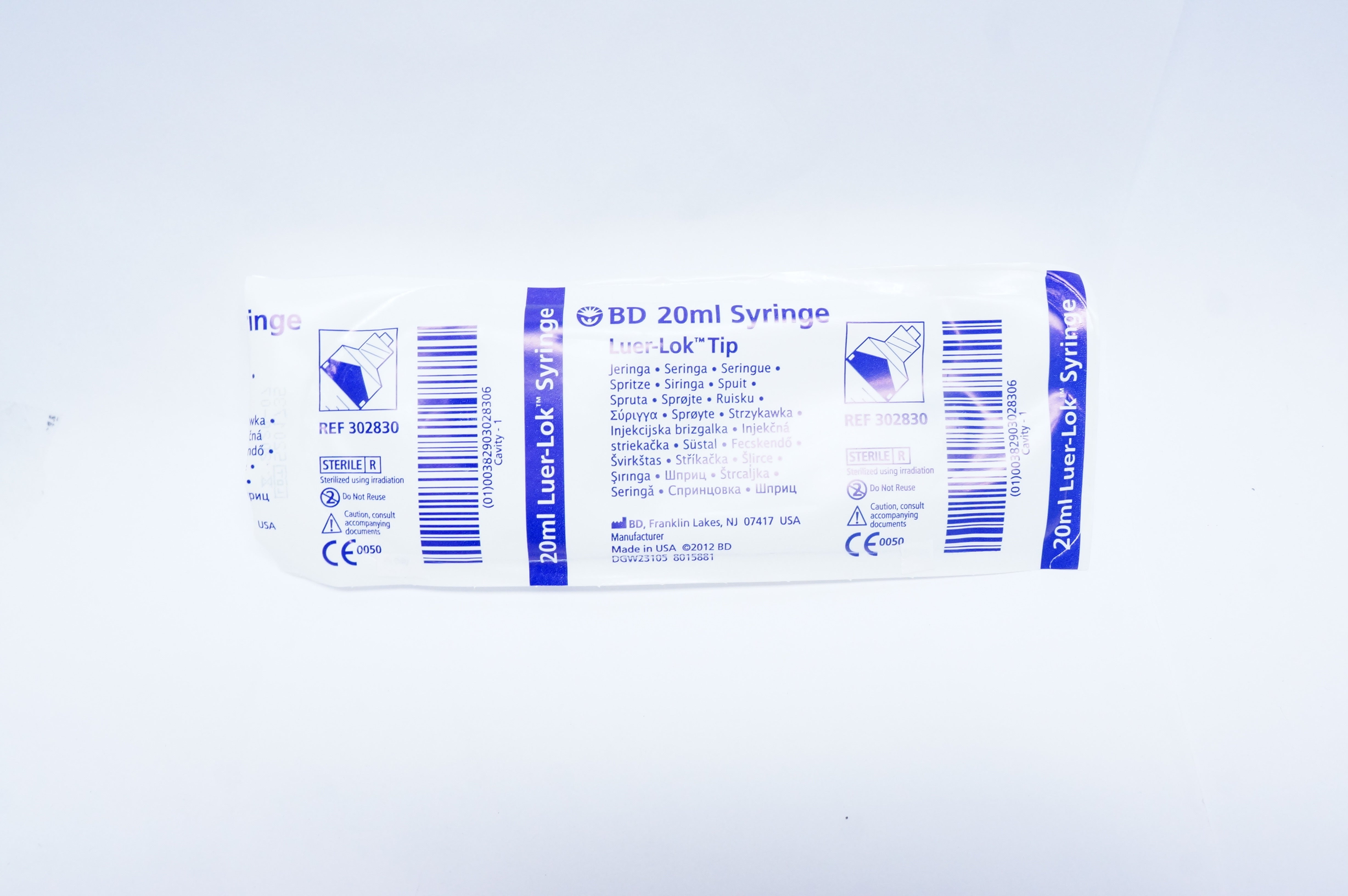 BD 302830 Luer-Lok Tip Syringe 20ml (x)