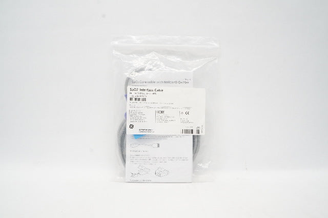 GE Medical 2021406-001 SP02 Interface Cable Nellcor OxiMax 3M 10 Ft