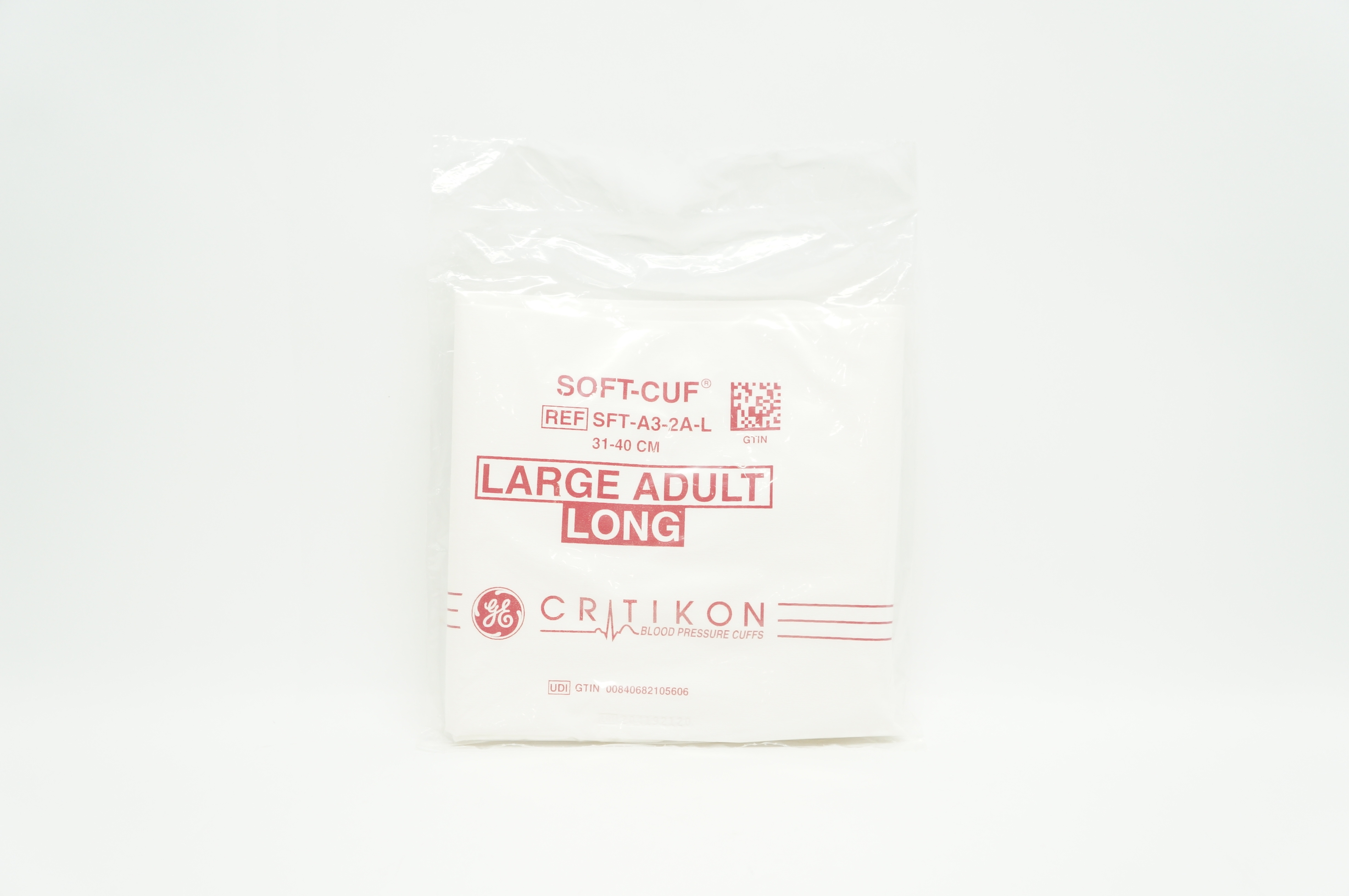GE SFT-A3-2A-L Soft-Cuf Critikon Blood Pressure Cuffs 31-40cm, Large Adult Long