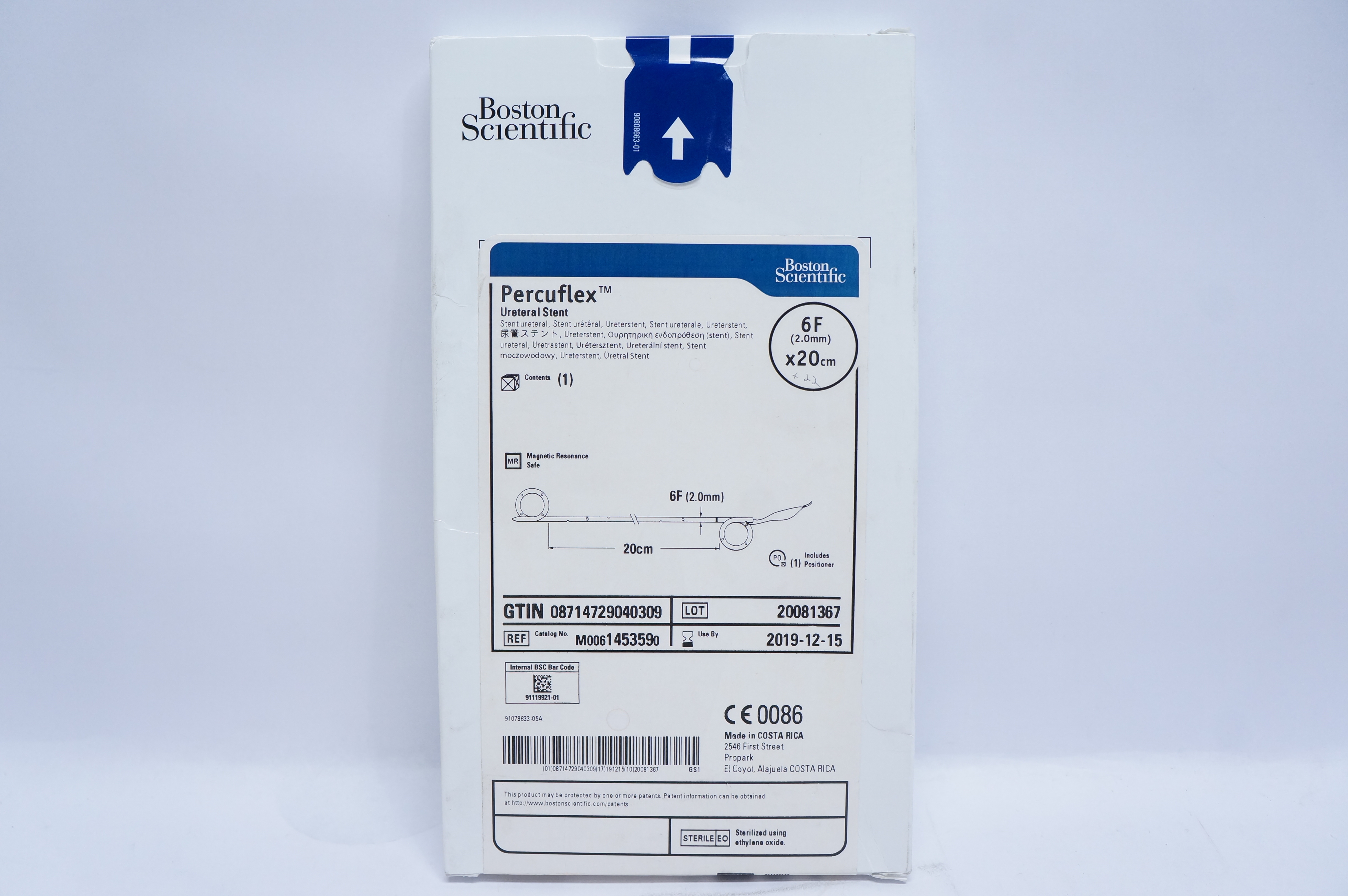 Boston Scientific 145359 Percuflex Ureteral Stnt 6F x 20cm (x)