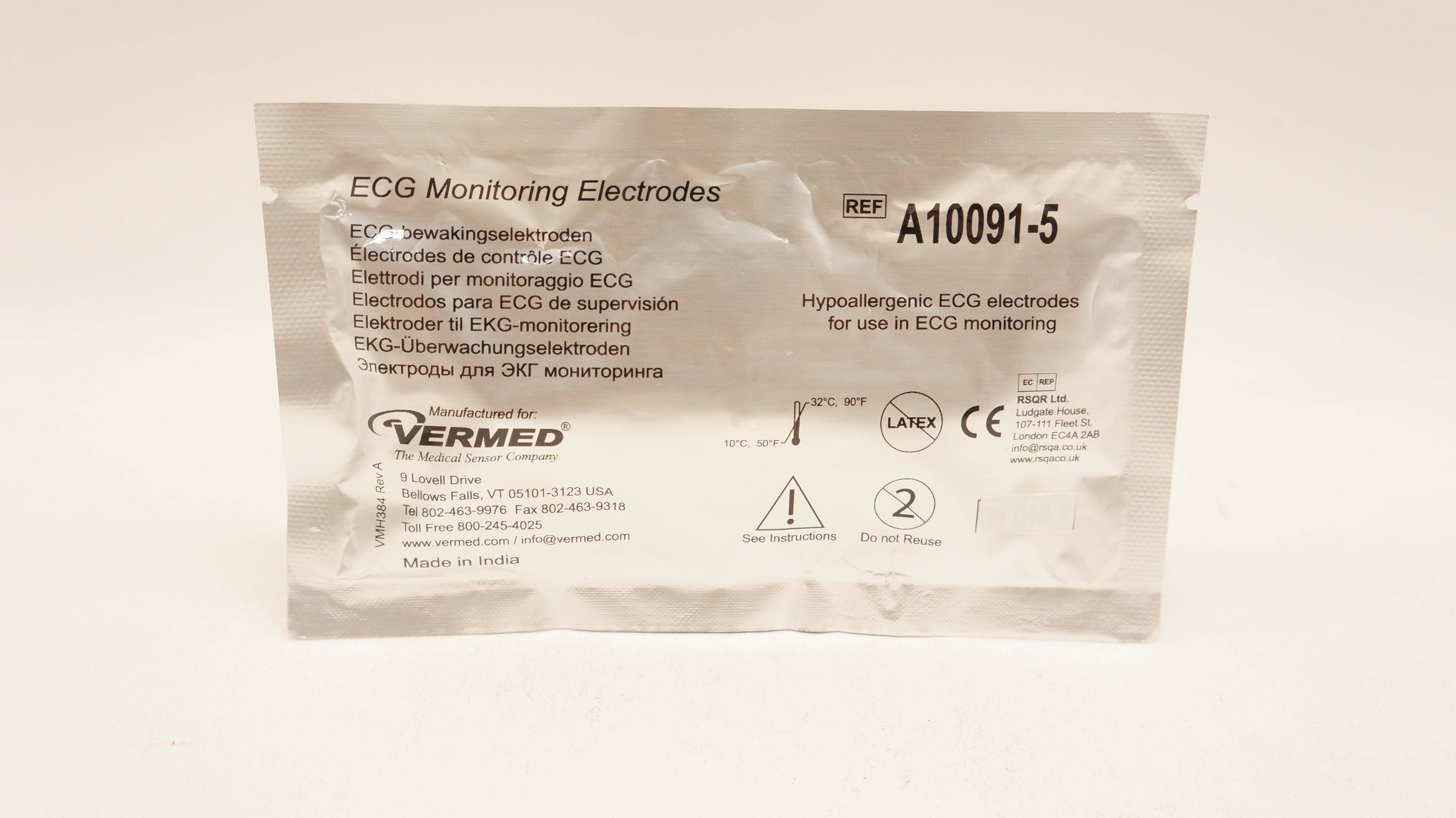 Vermed A10091-5 ECG Monitoring Electrodes (x)