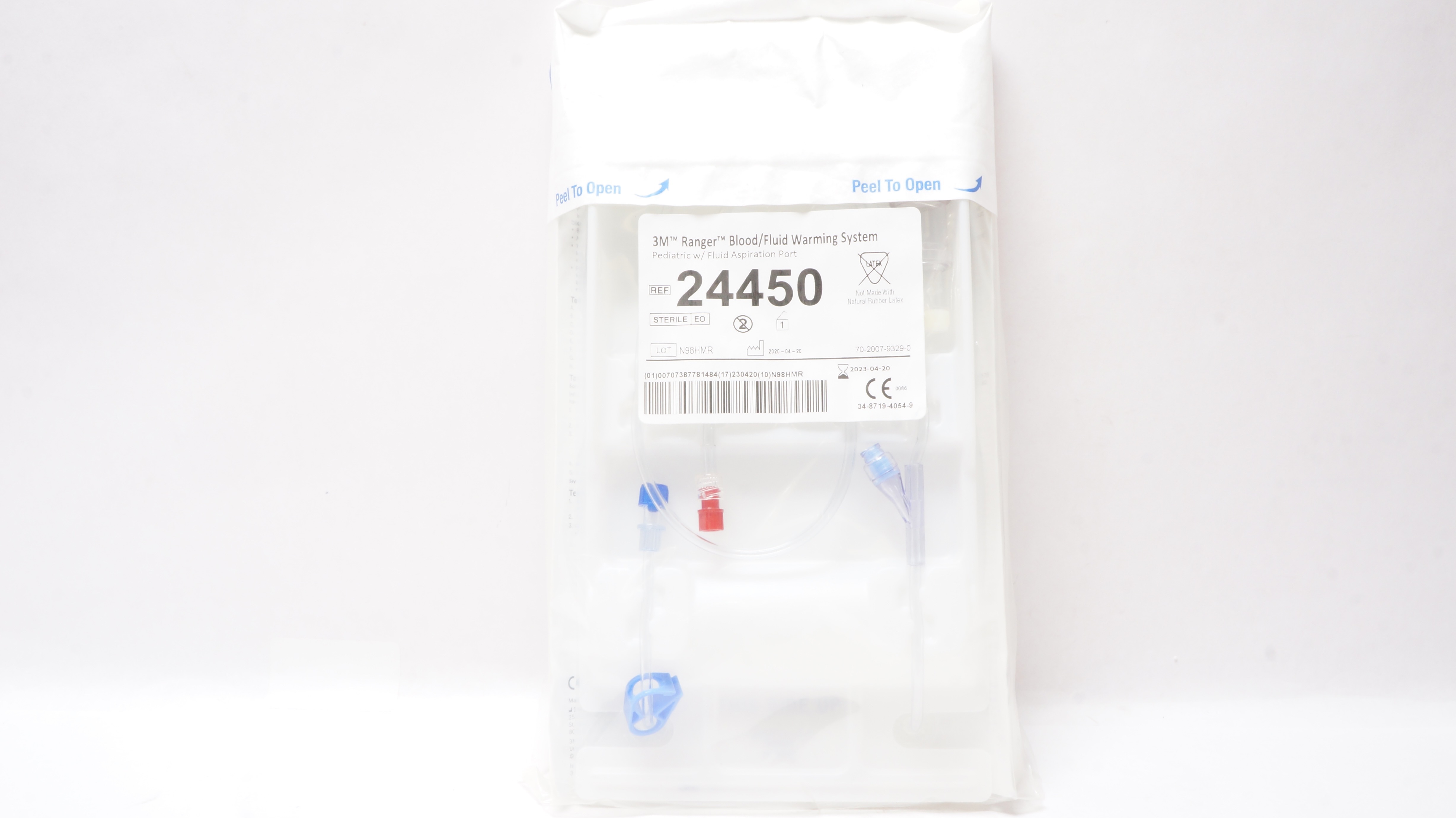 3M 24450 Ranger Pediatric Blood Fluid Warming Set Priming Volume 20mL