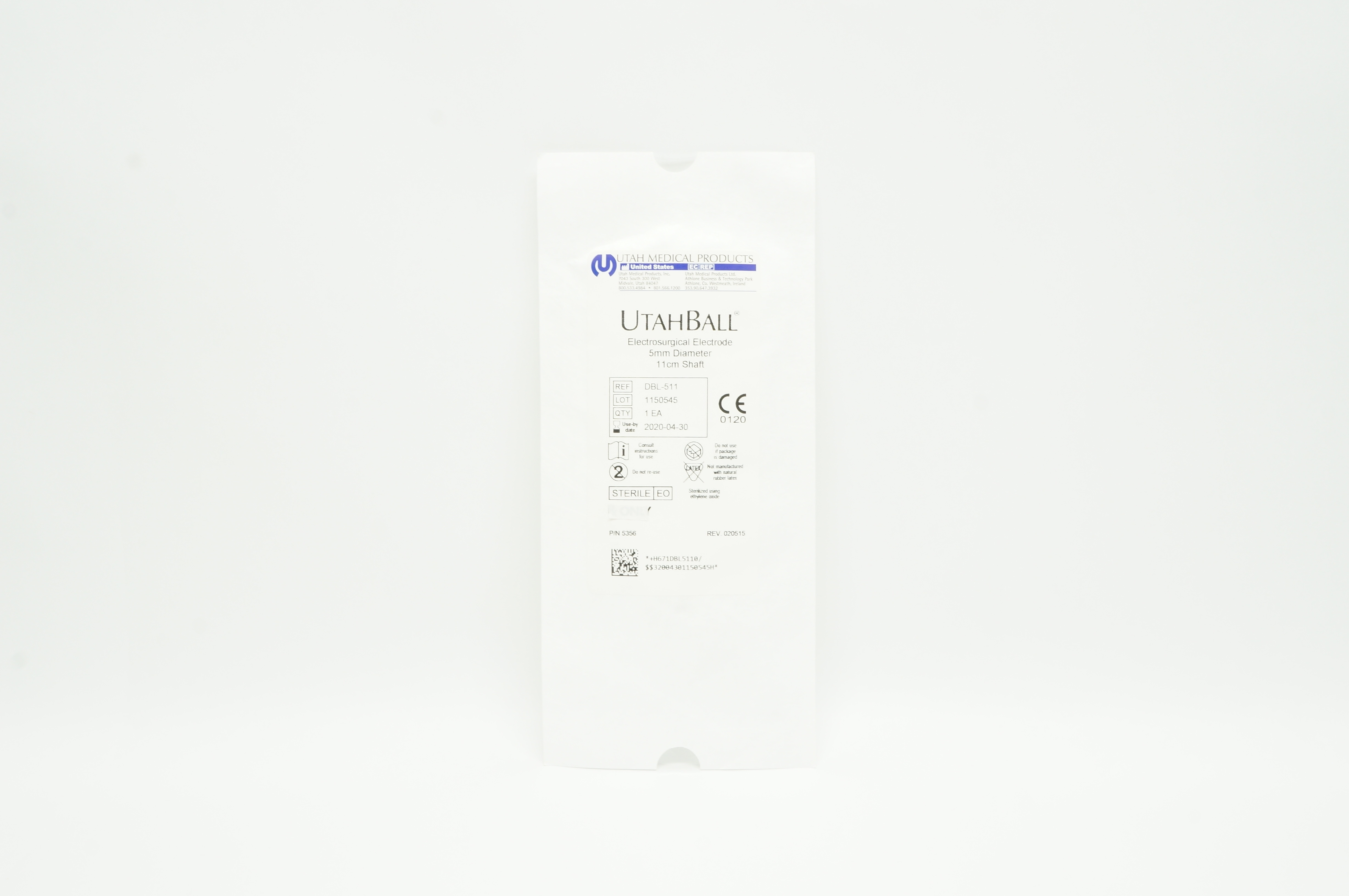 Utah Medical DBL-511 UtahBall Electrosurgical Electrode 5mm x 11cm (x)