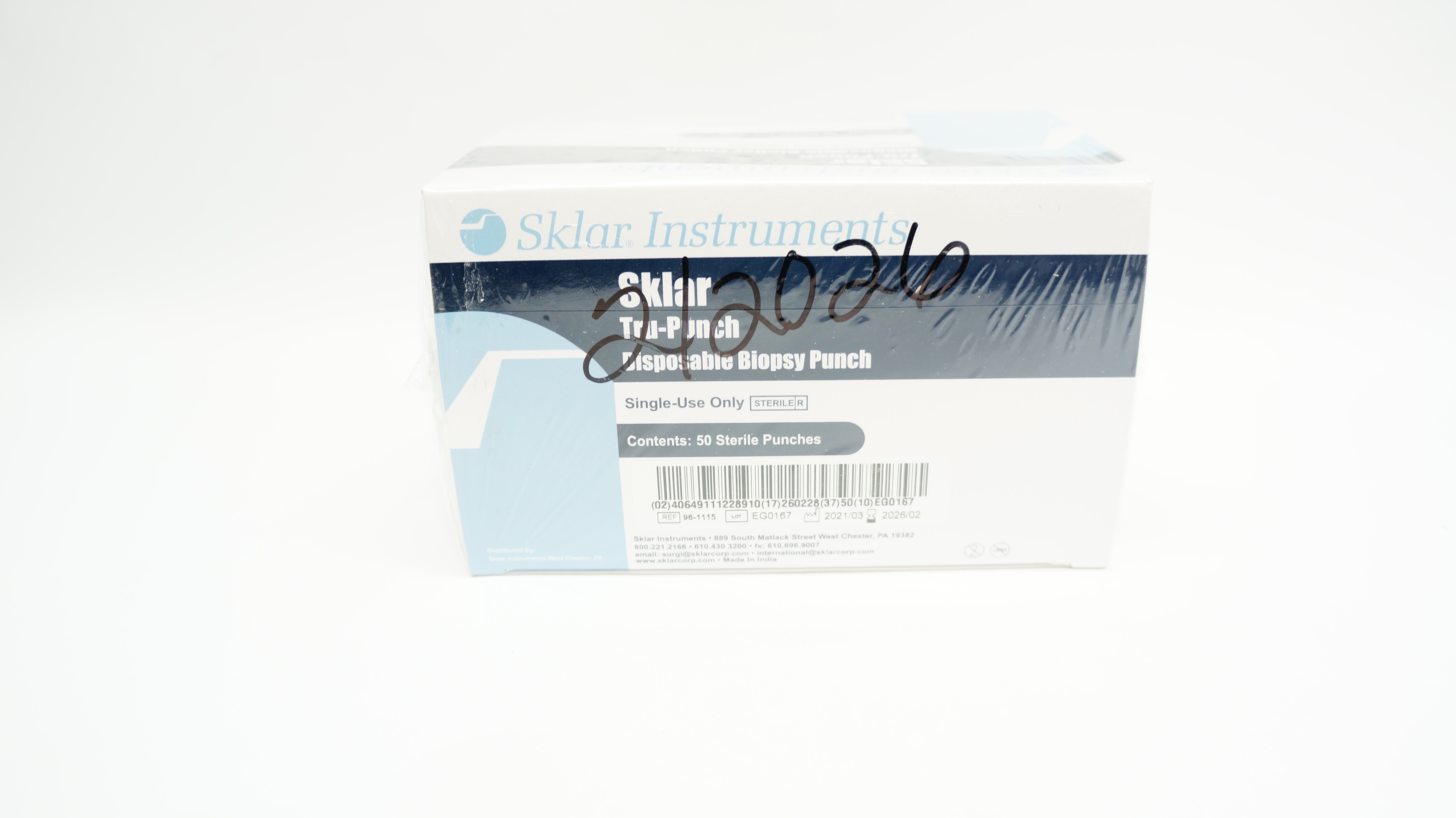 Sklar Instruments 96-1115 Tru-Punch Disposable Biopsy Punch - Box of 50