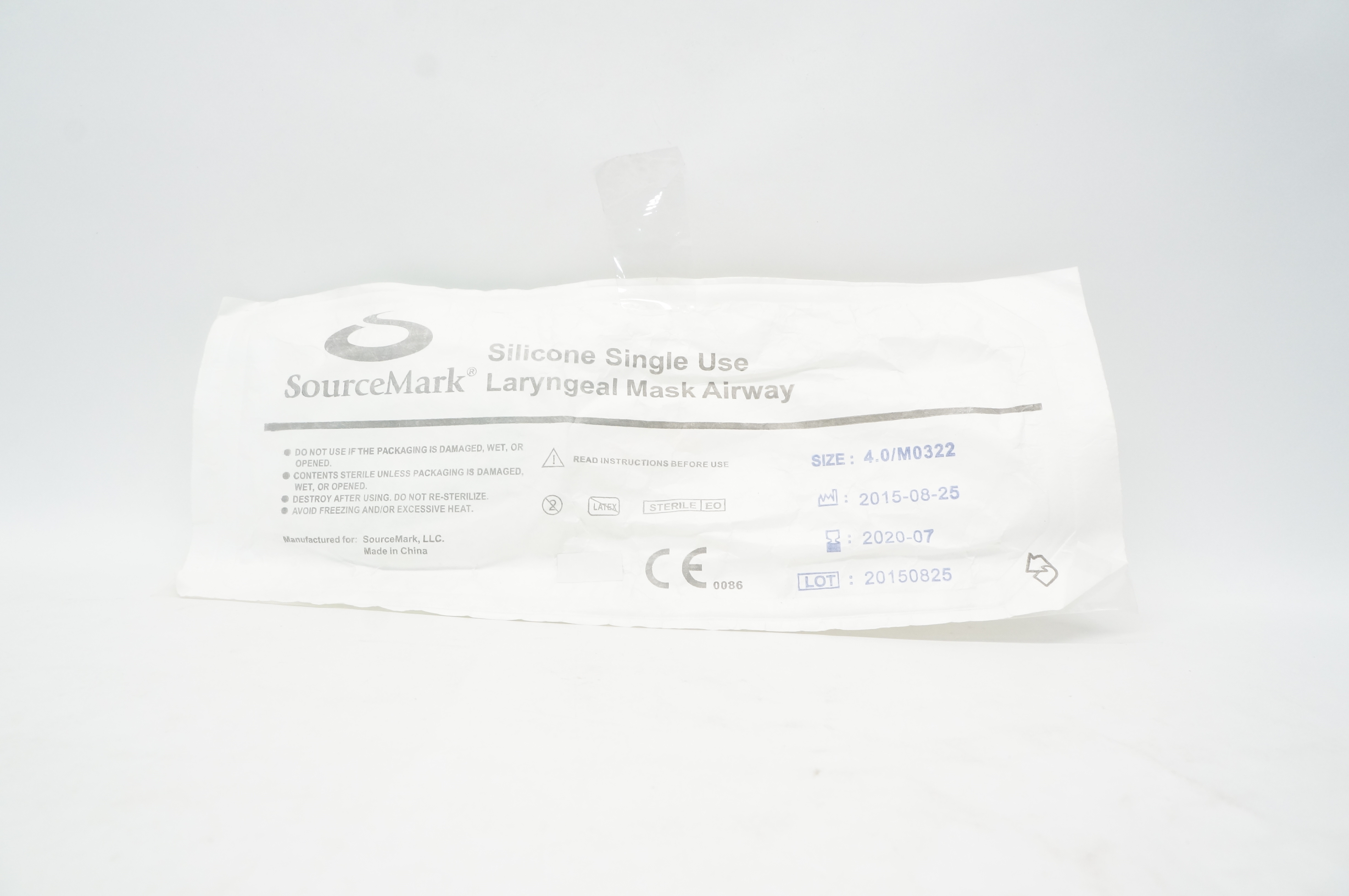SourceMark M0322 Silicone Laryngeal Mask Airway Size 4 (x)