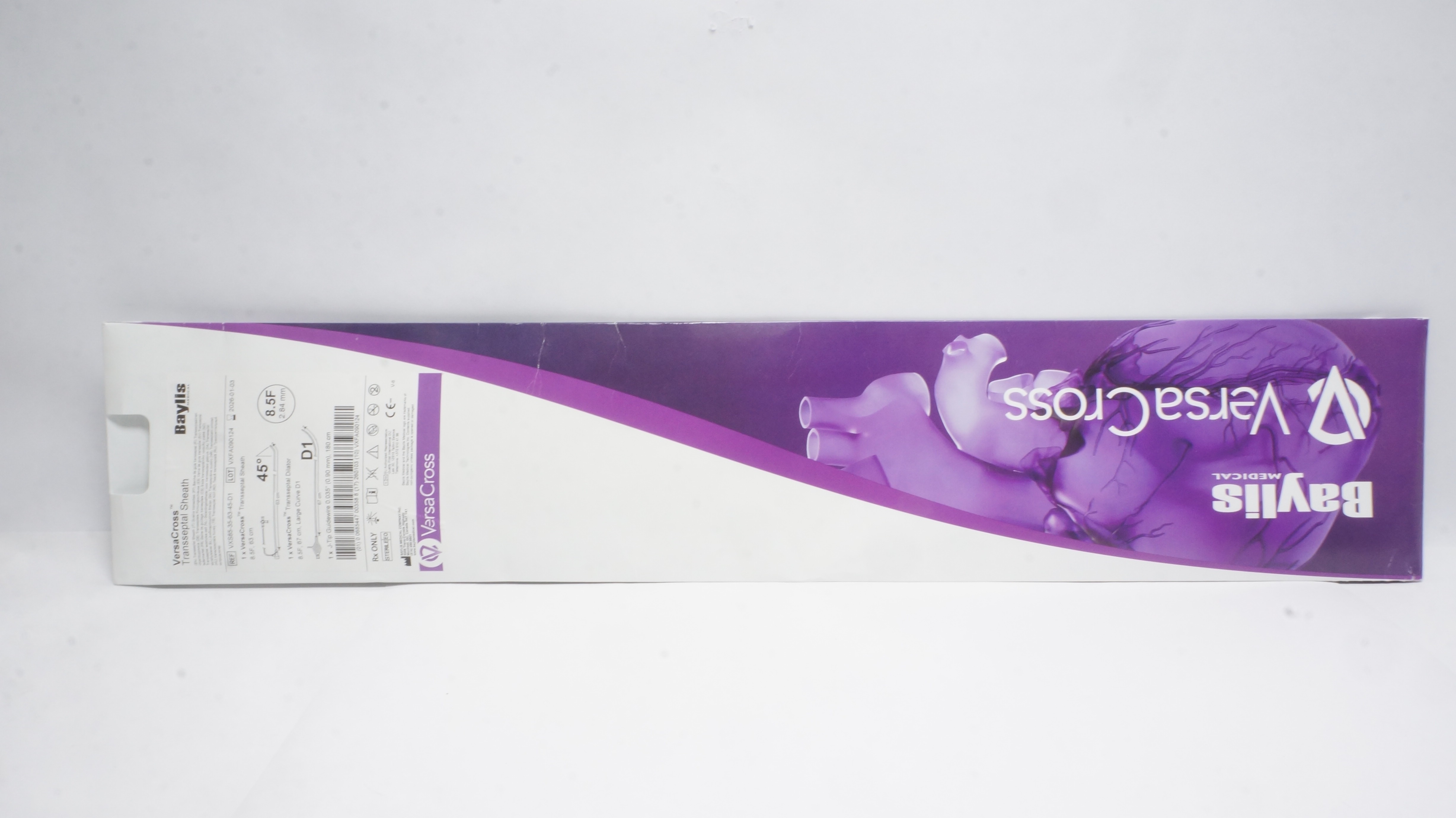 Baylis Medical VXS85-35-63-45-D1 VersaCross Transseptal Sheath 8.5F x 63cm (x)