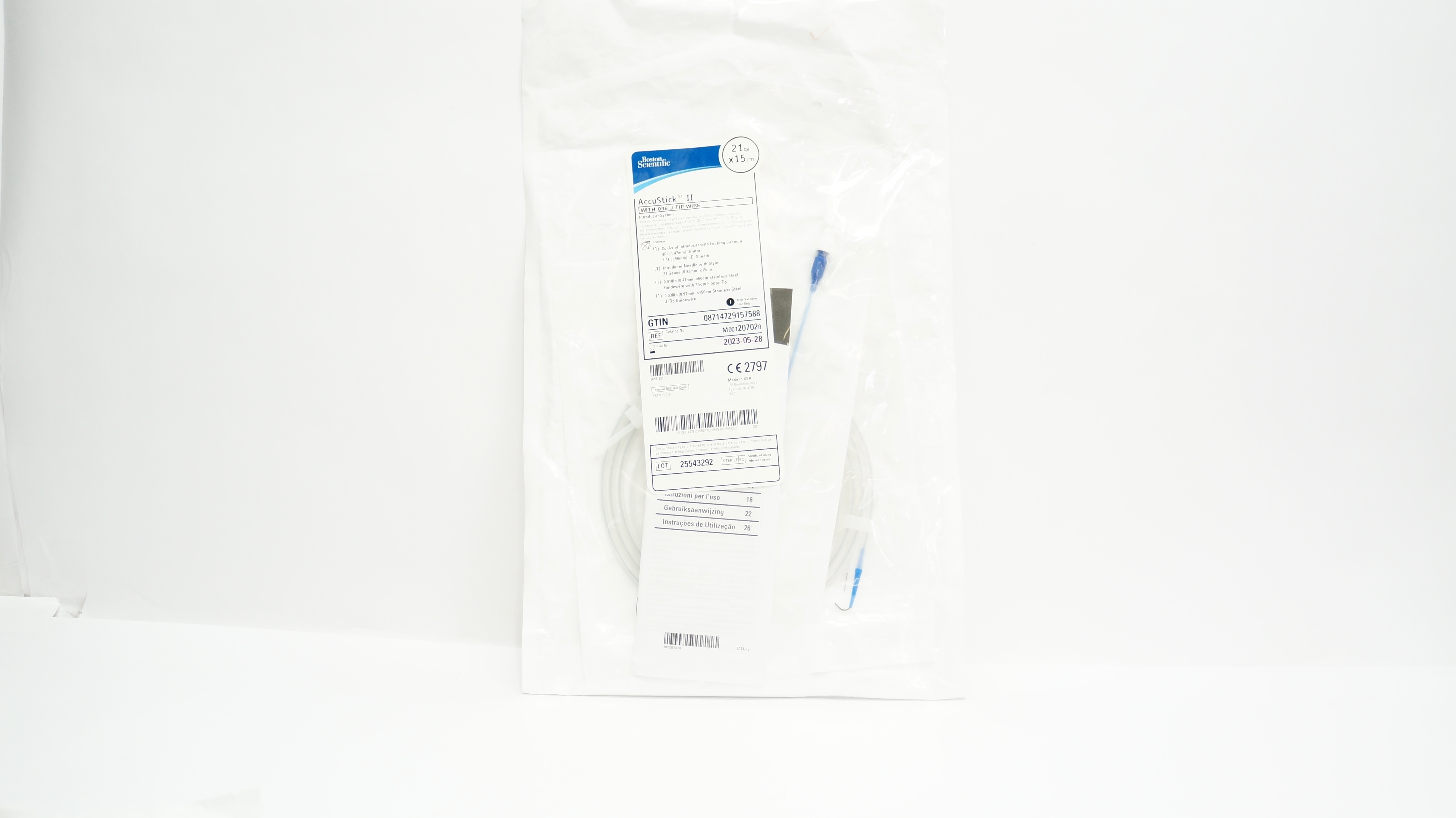 Boston Scientific M001207020 AccuStick II, Introducer System 21Ga x 15cm (x)
