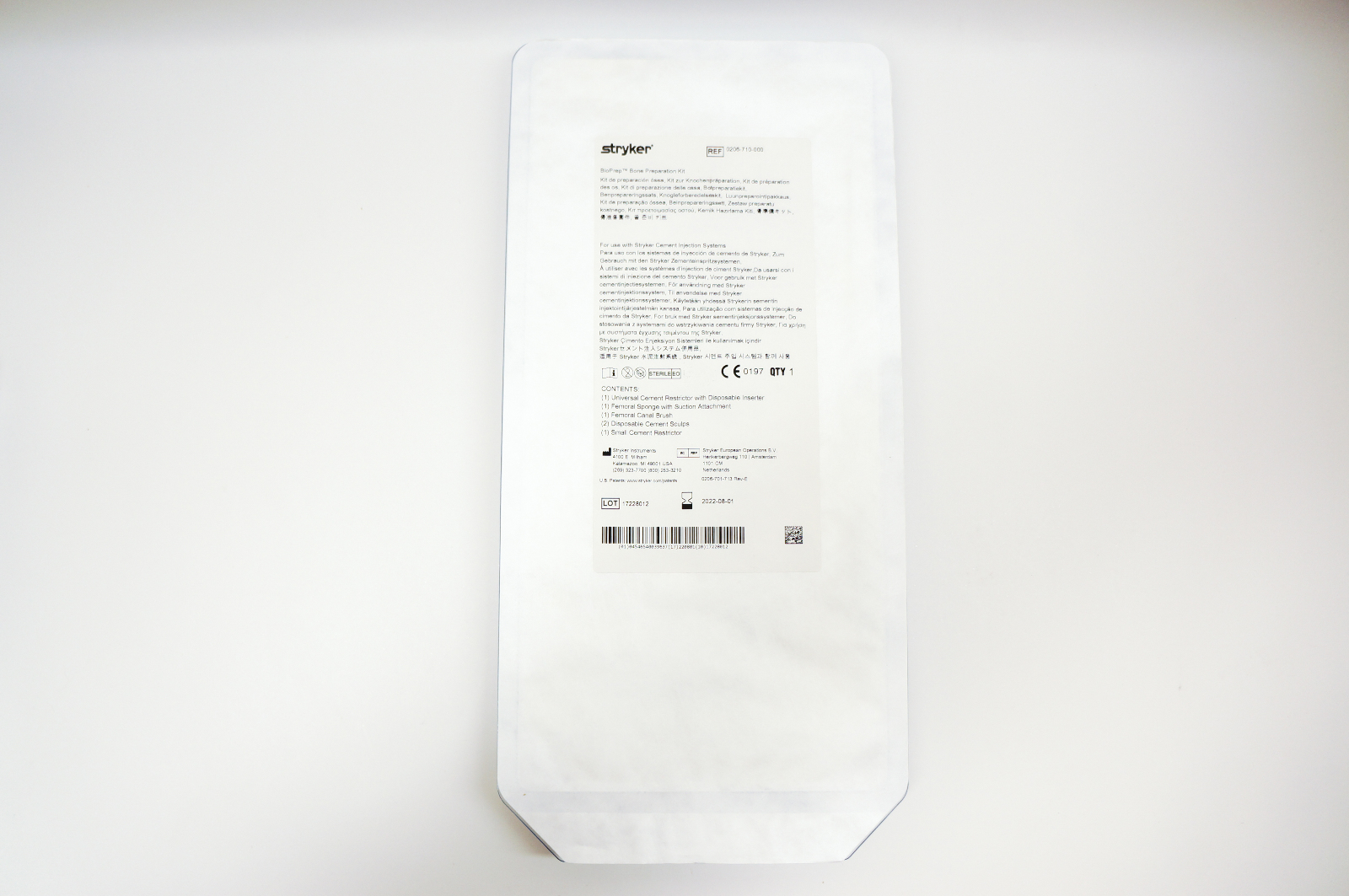 Stryker 0206-710-000 BioPrep Bone Preparation Kit