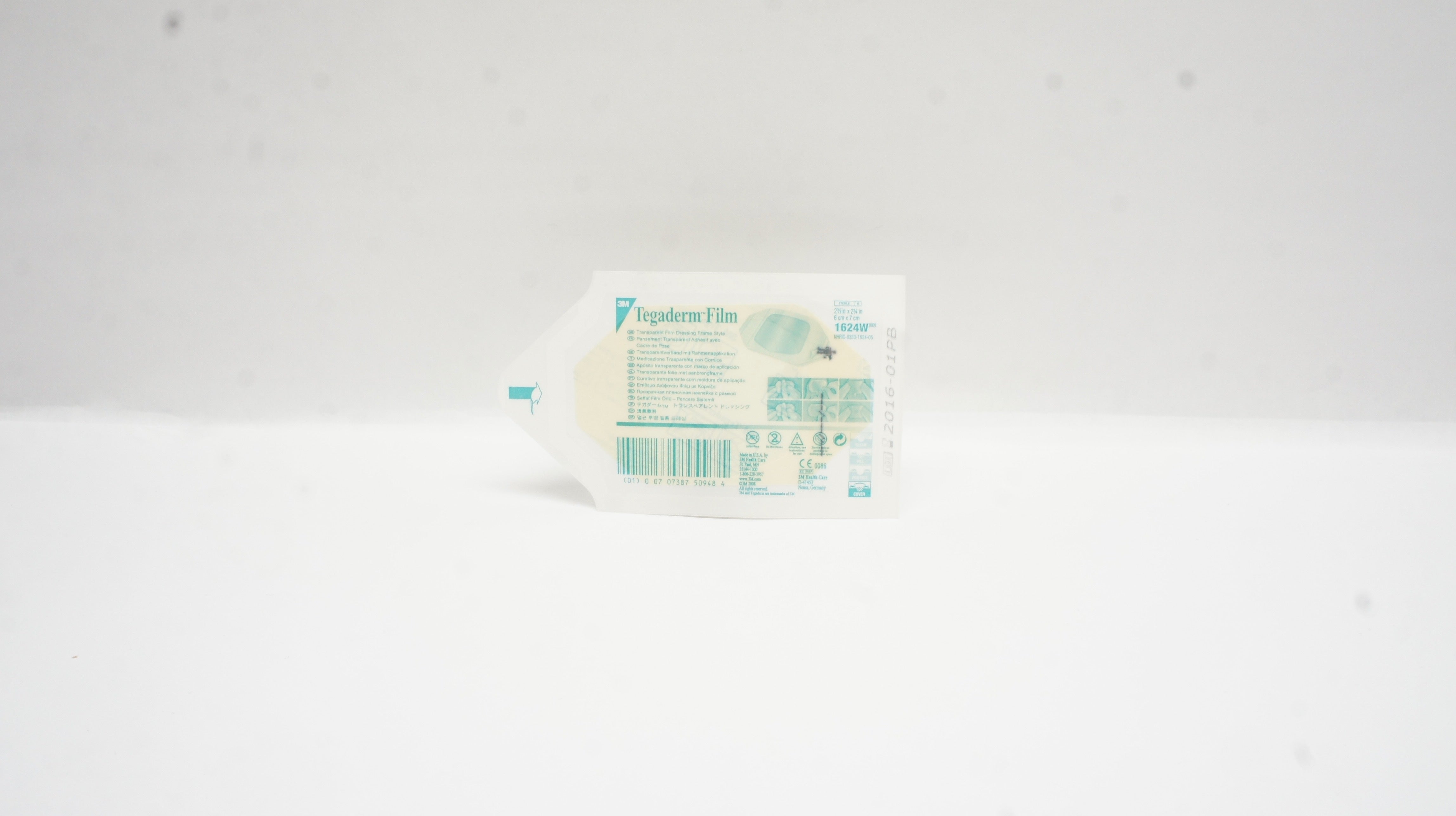 3M 1624W Tegaderm Transparent Film Dressing Frame 2-3/8x2-3/4inch (x)