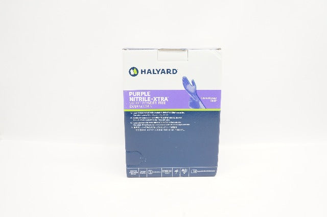 Halyard 14261 Purple Nitrile-Xtra Chemotherapy Gloves, Medium - Box of 50