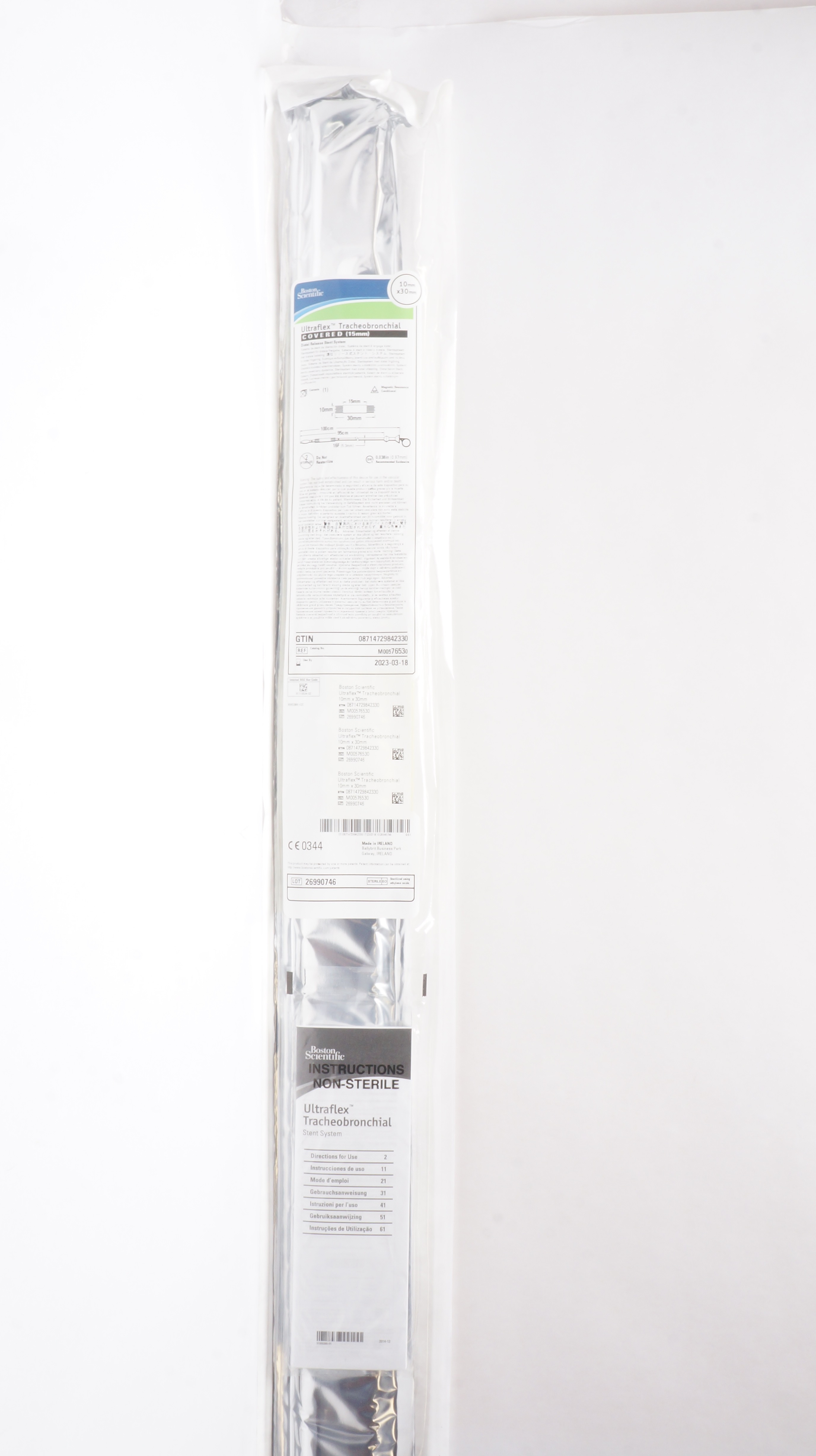 Boston Scientific 7653 Ultraflex Tracheobronchial Covered 10mm x 30mm (x)