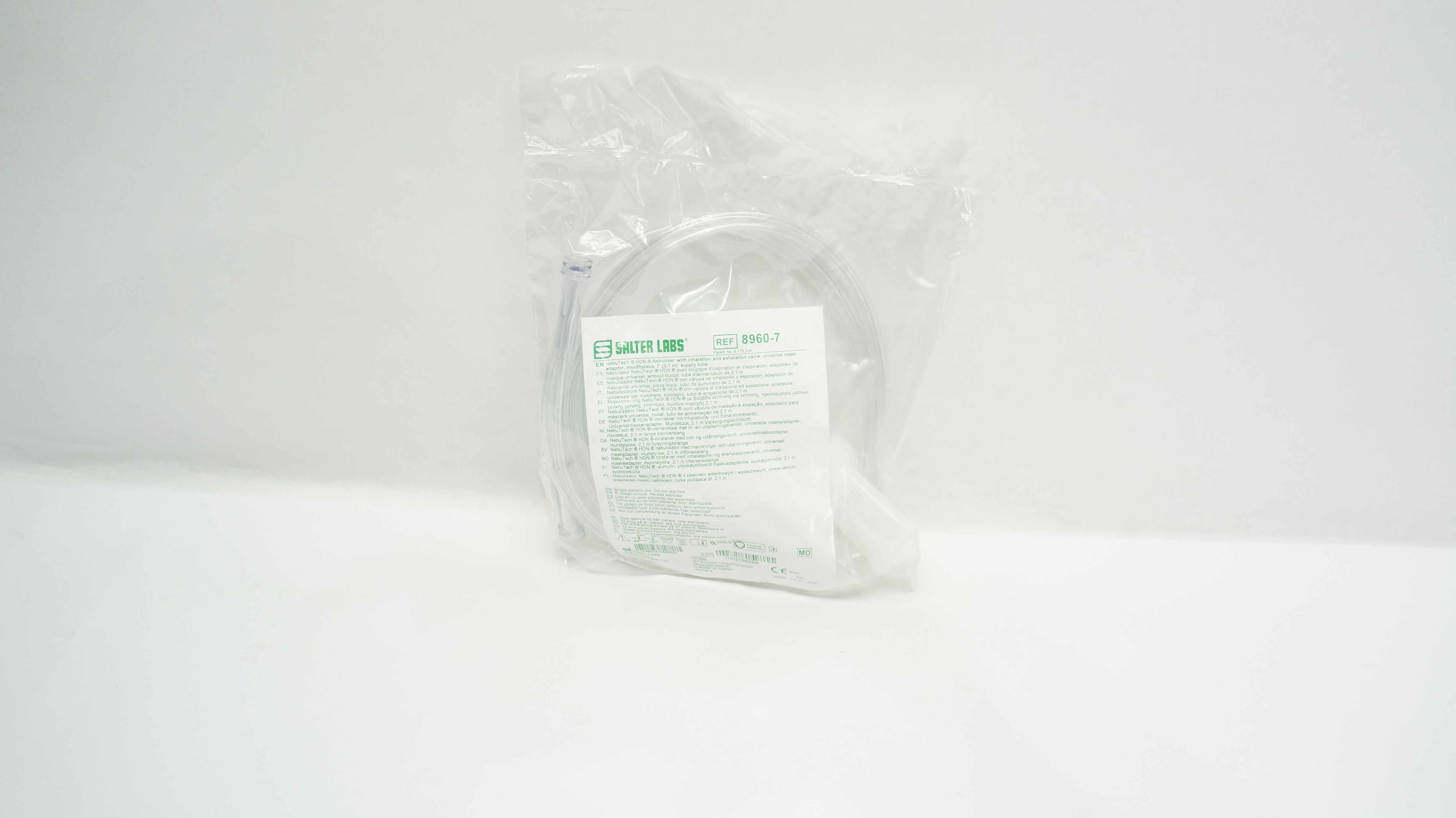 Salter Labs 8960-7 NebuTech HDN Nebulizer w/7ft.Supply Tube