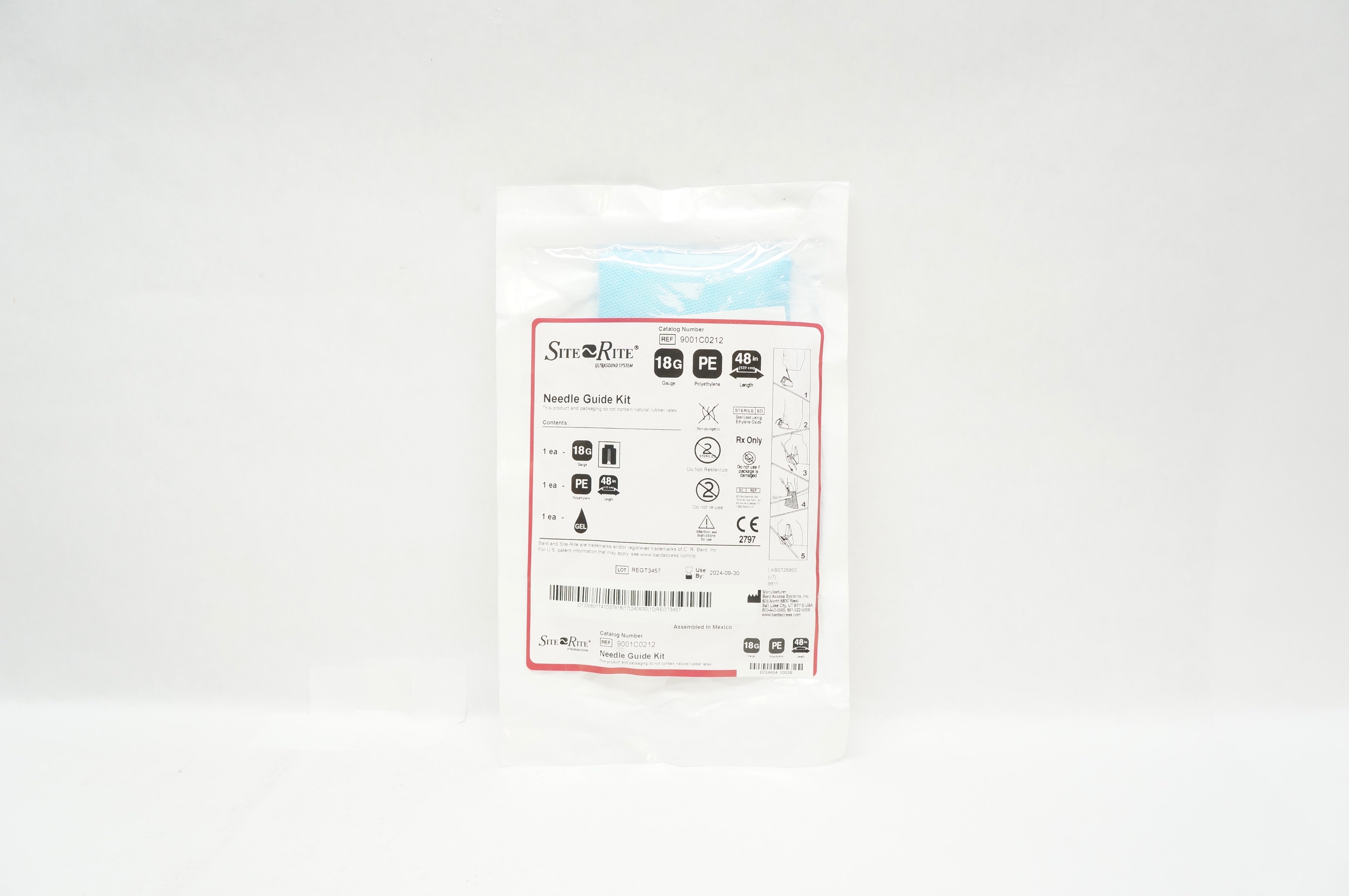 Bard 9001C0212 Site Rite Ndle. Guide Kit 18G x 48inch