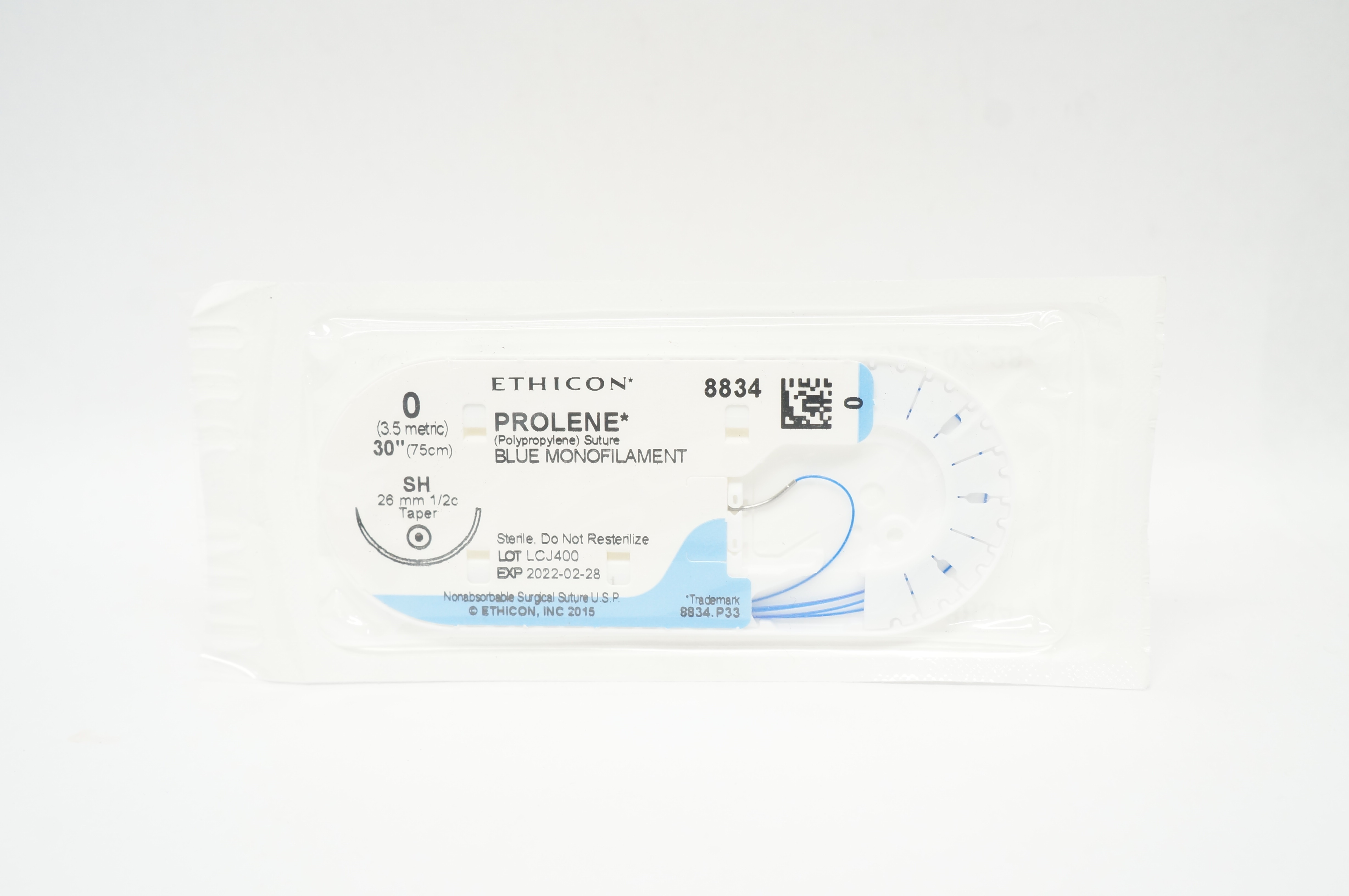 Ethicon 8834 0 PROLENE SH 26mm 1/2c Taper 30inch (x)