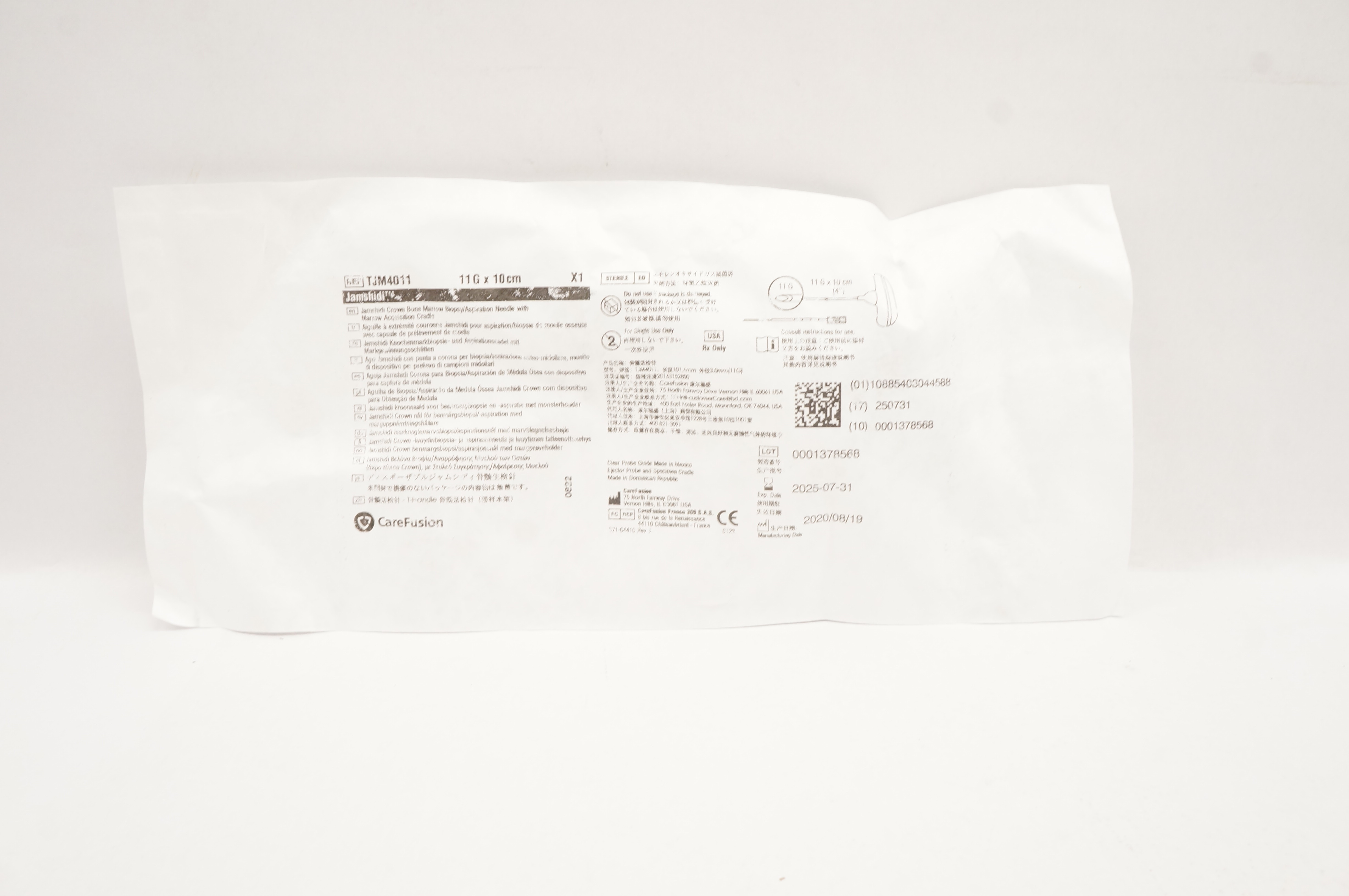 CareFusion TJM4011 Jamshidi Crown Bone Marrow Biopsy 11G x 10cm