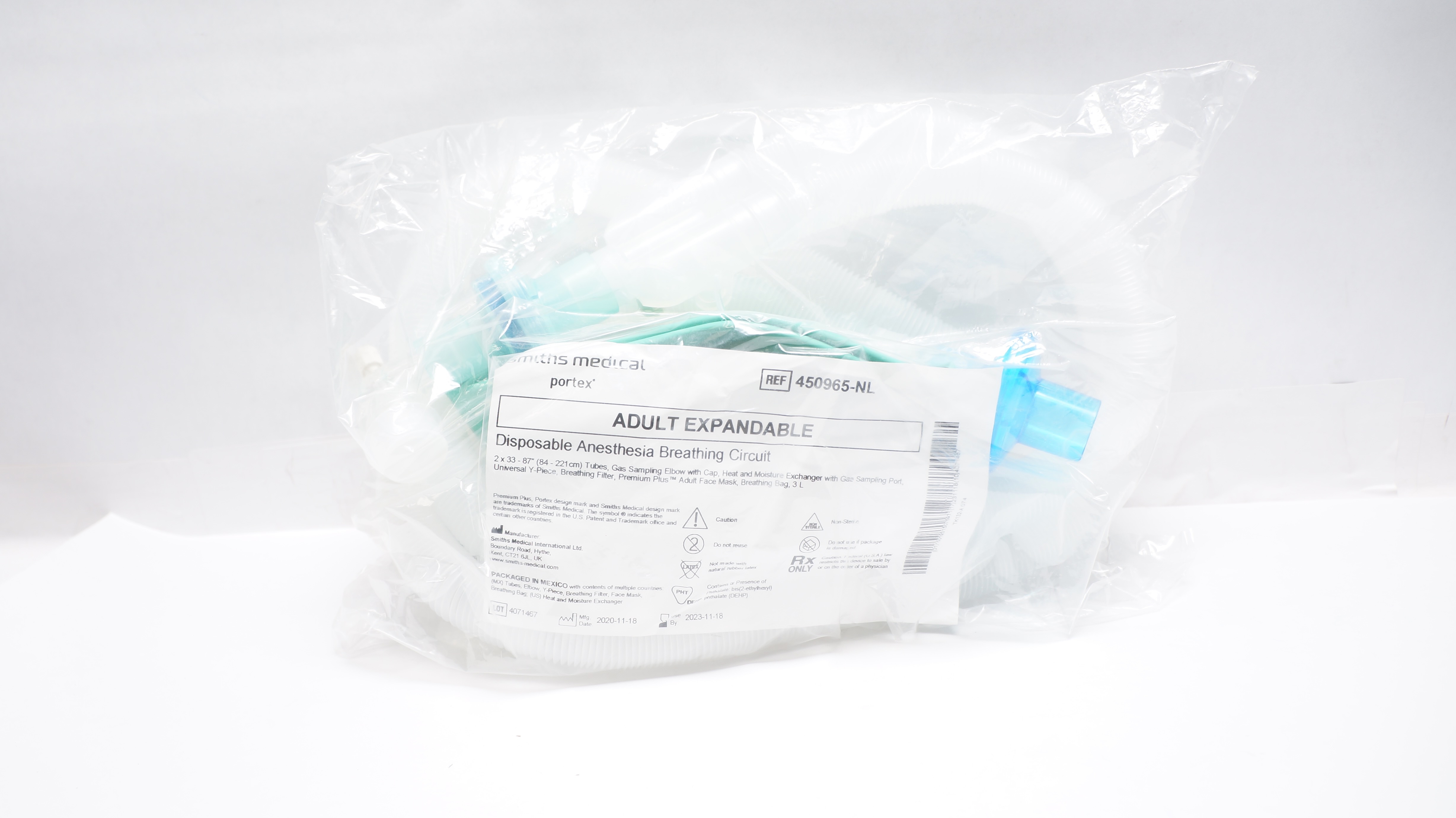 Smiths Medical 450965-NL Adult Disposable Anesthesia Breathing Circuit (x)