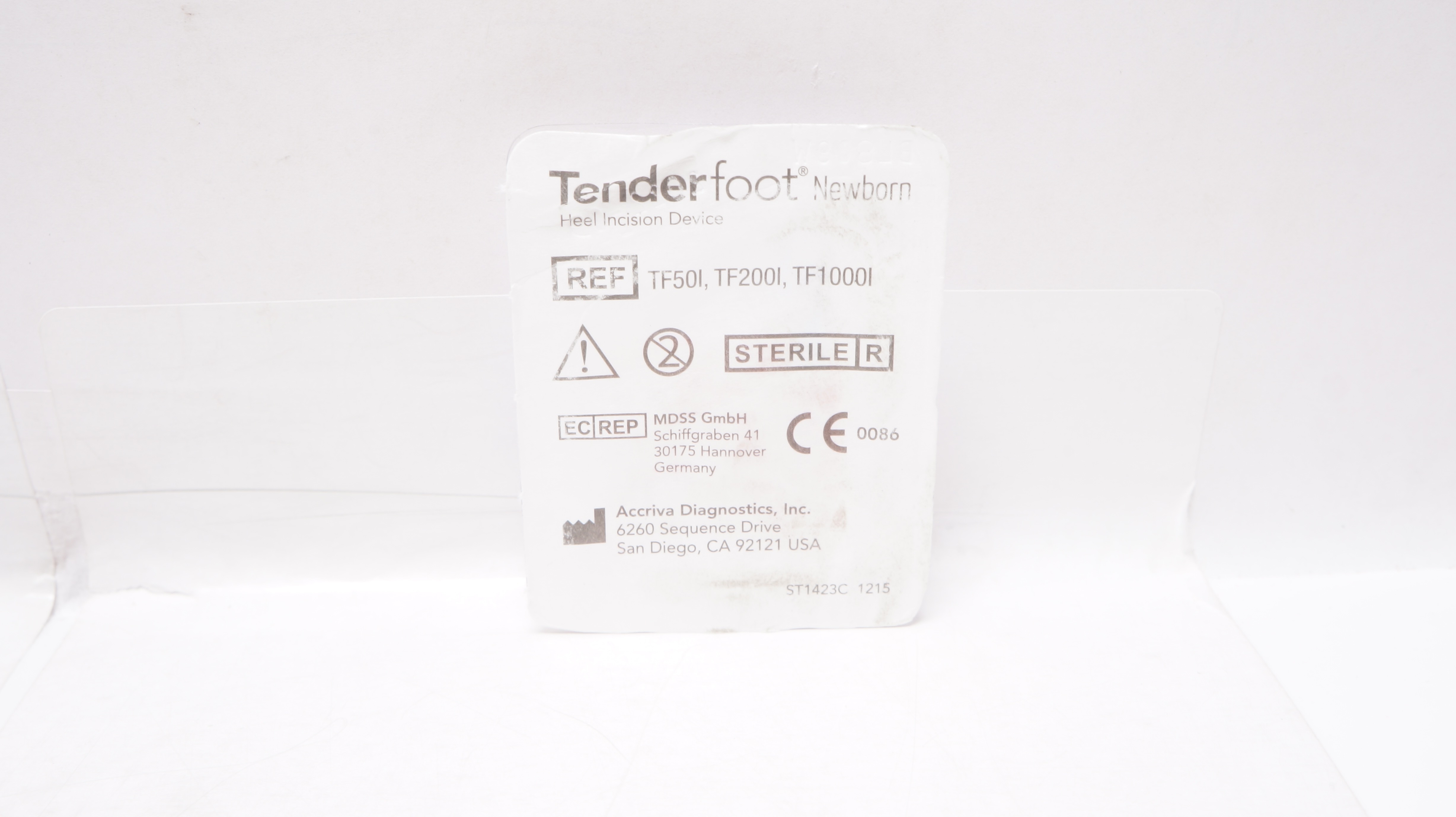 Accriva TF50I/TF200I/TF1000I Tender Foot Newborn Heel Incision Device (x)