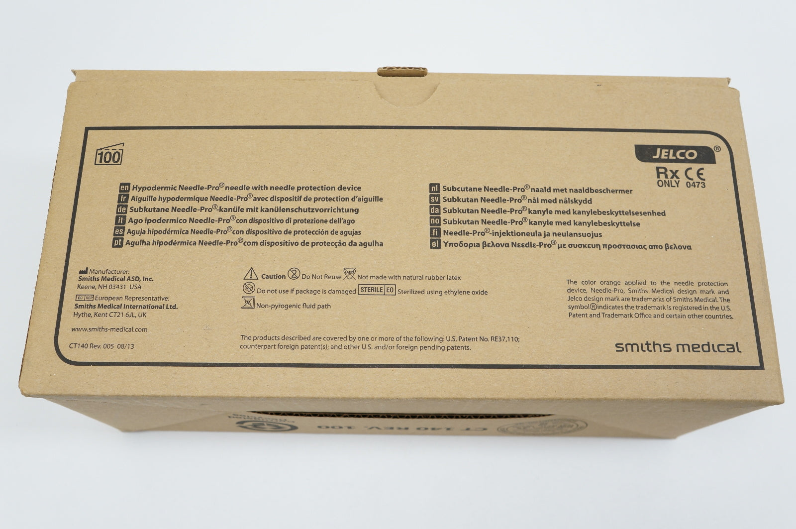 Smiths Medical 4286 Hypodermic Ndle-Pro Device W/Ndle 21G x 1-1/2in. -Box of 100