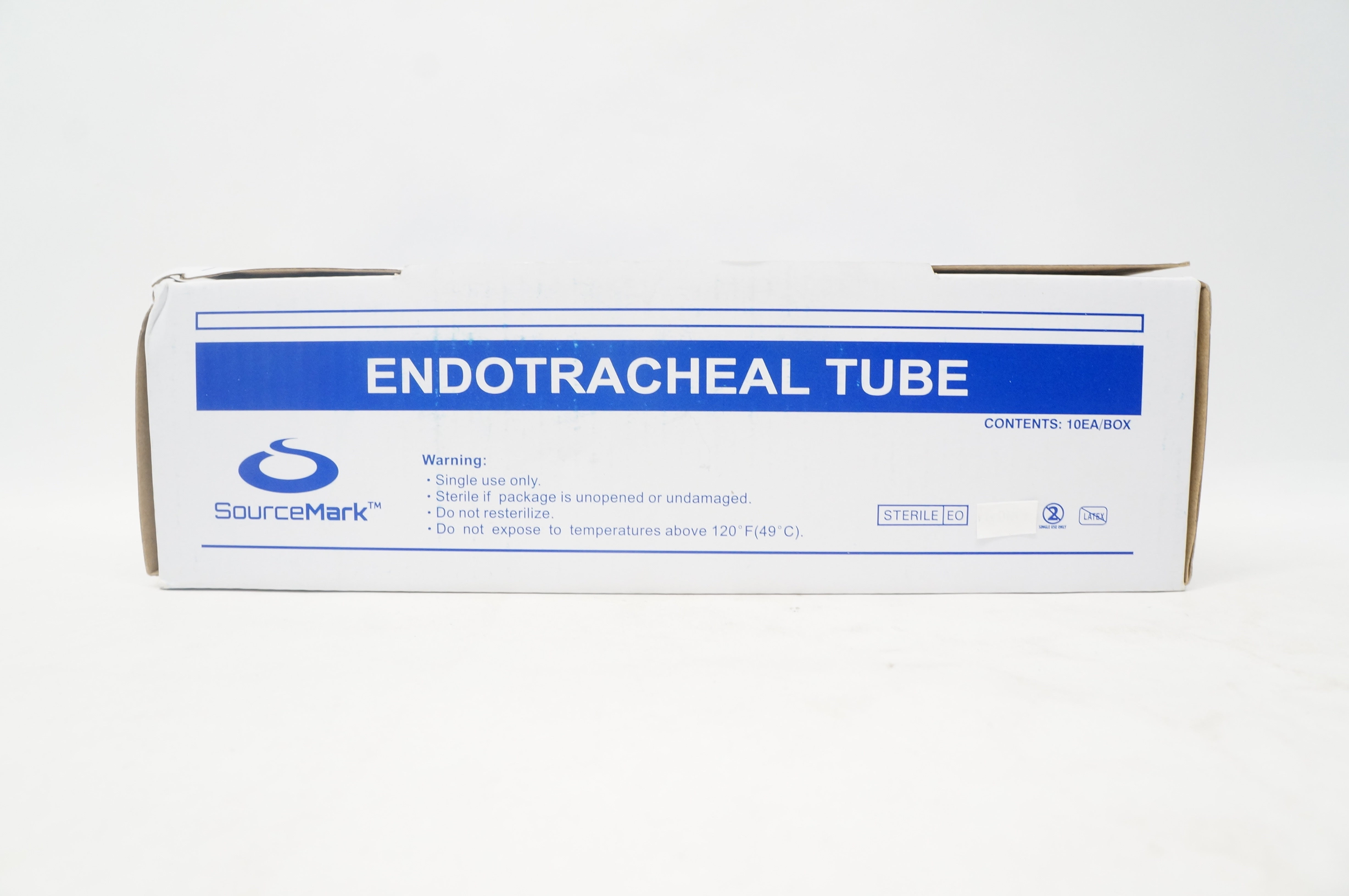 SourceMark M0545U Endotracheal Tube - Uncuffed, 4.5 ID x 6.2mm OD - Box of 10