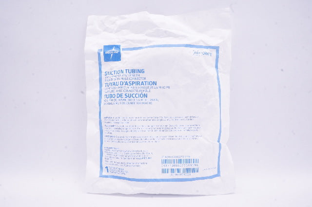 Medline OR612 Suction Tubing 1/4inch x 12F. Ribbed, with Male Connector