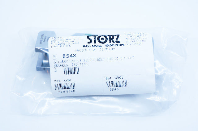 Karl Storz 8548 Stubby Handle Sleeve Only For Cold Light Blades, ISO 7376 - Box