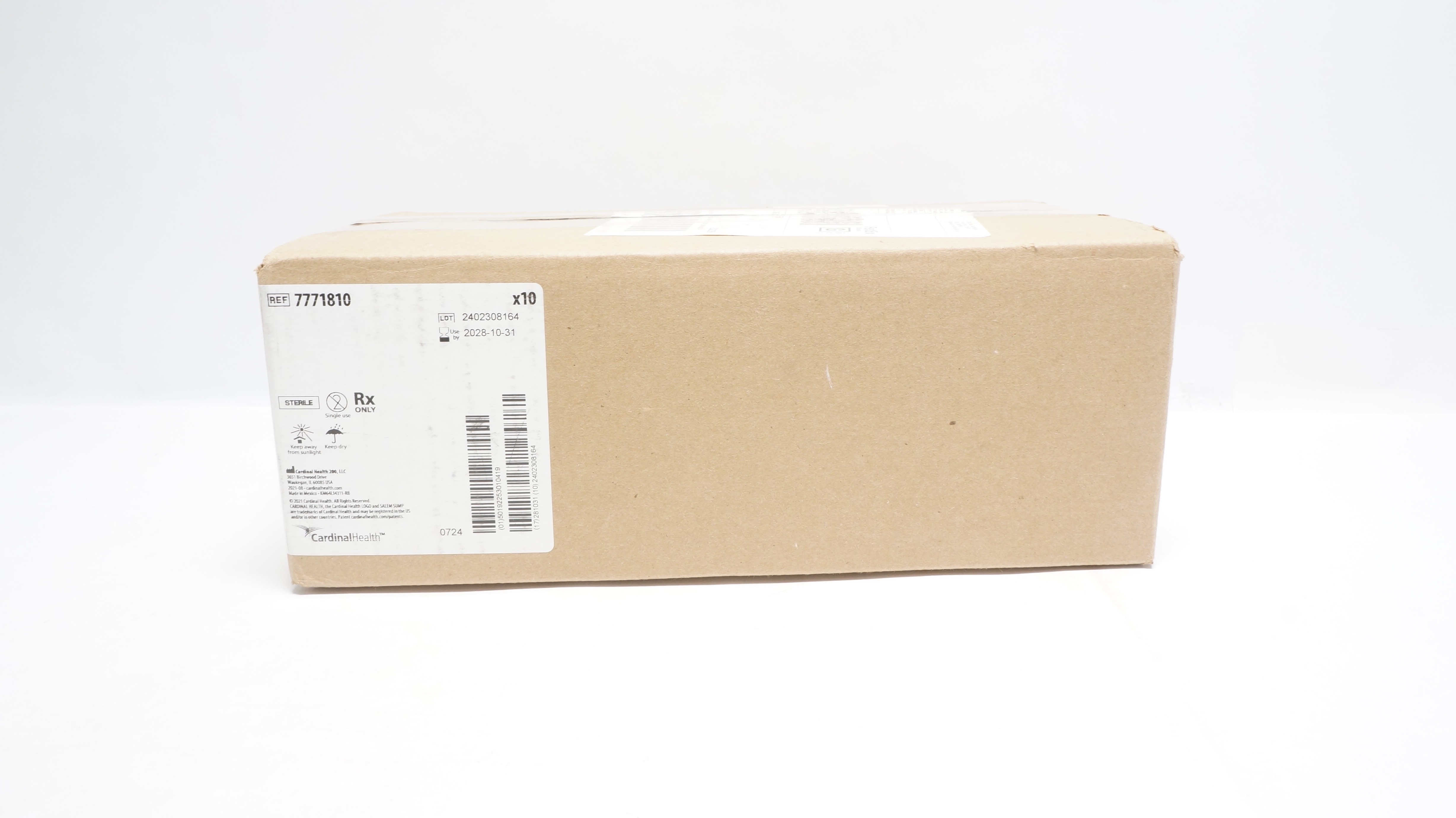 Cardinal Health 7771810 Salem Sump Dual Lumen Stomach Tube 18Fr/Ch -Box of 10