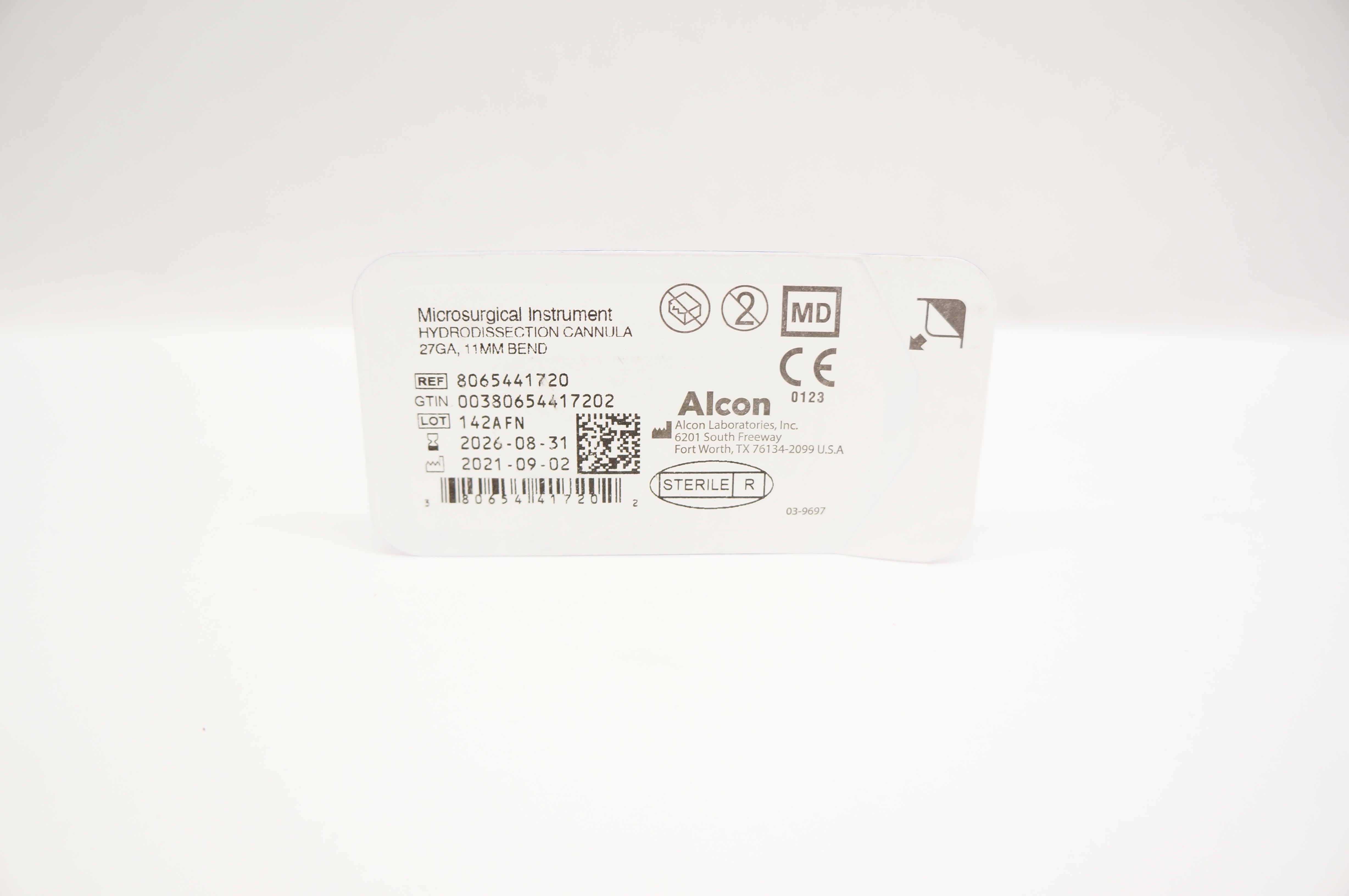 Alcon 8065441720 Microsurgical Instrument Hydrodissection Cannula 27Ga x 11mm