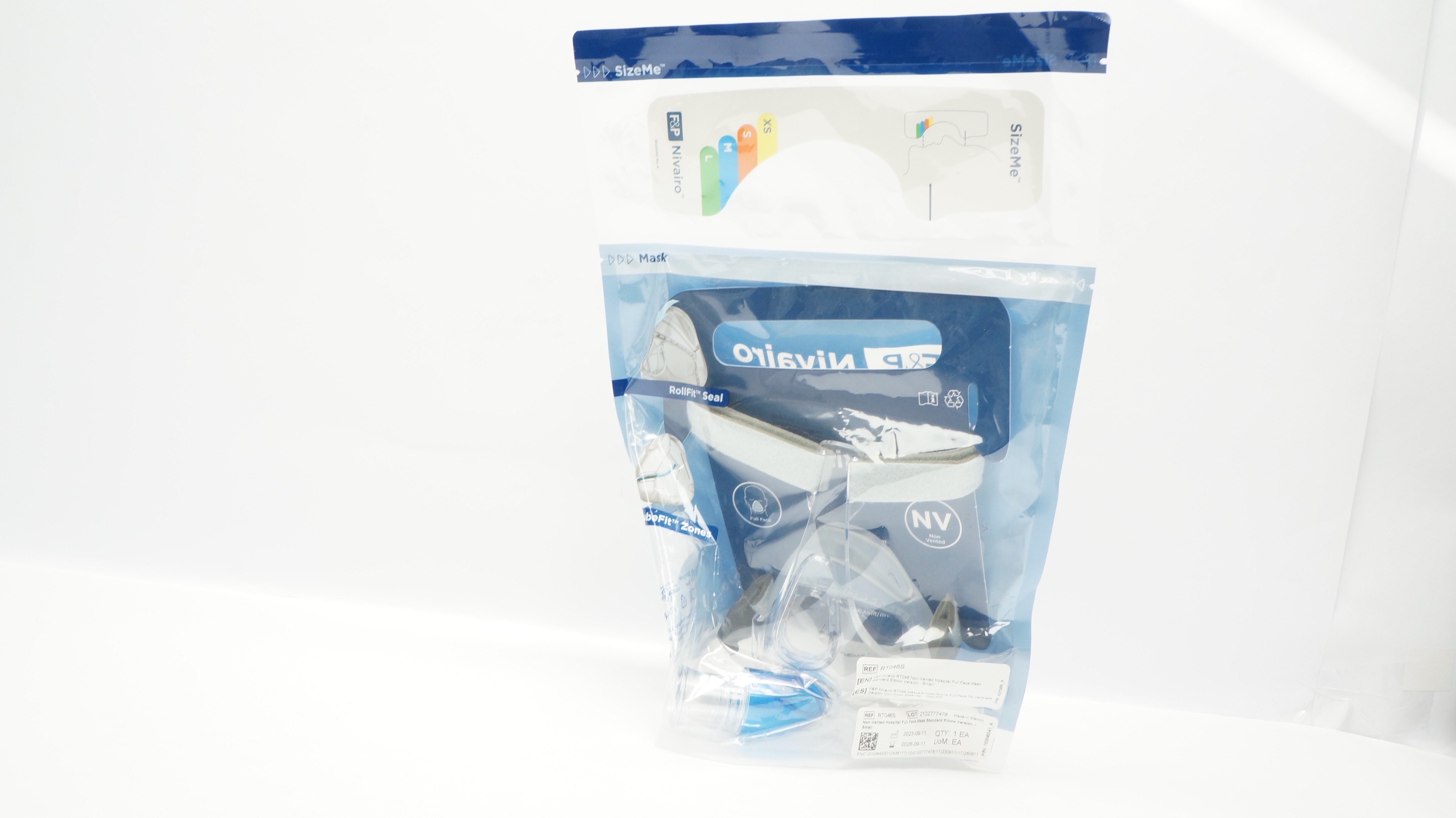 F&P Nivairo RT046S Non-Vented Hospital Full Face Mask, Small