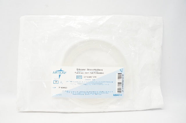 Medline DYNJWE1310 Silicone Drain-Hubless Flat Drain 7mm Full Perforation