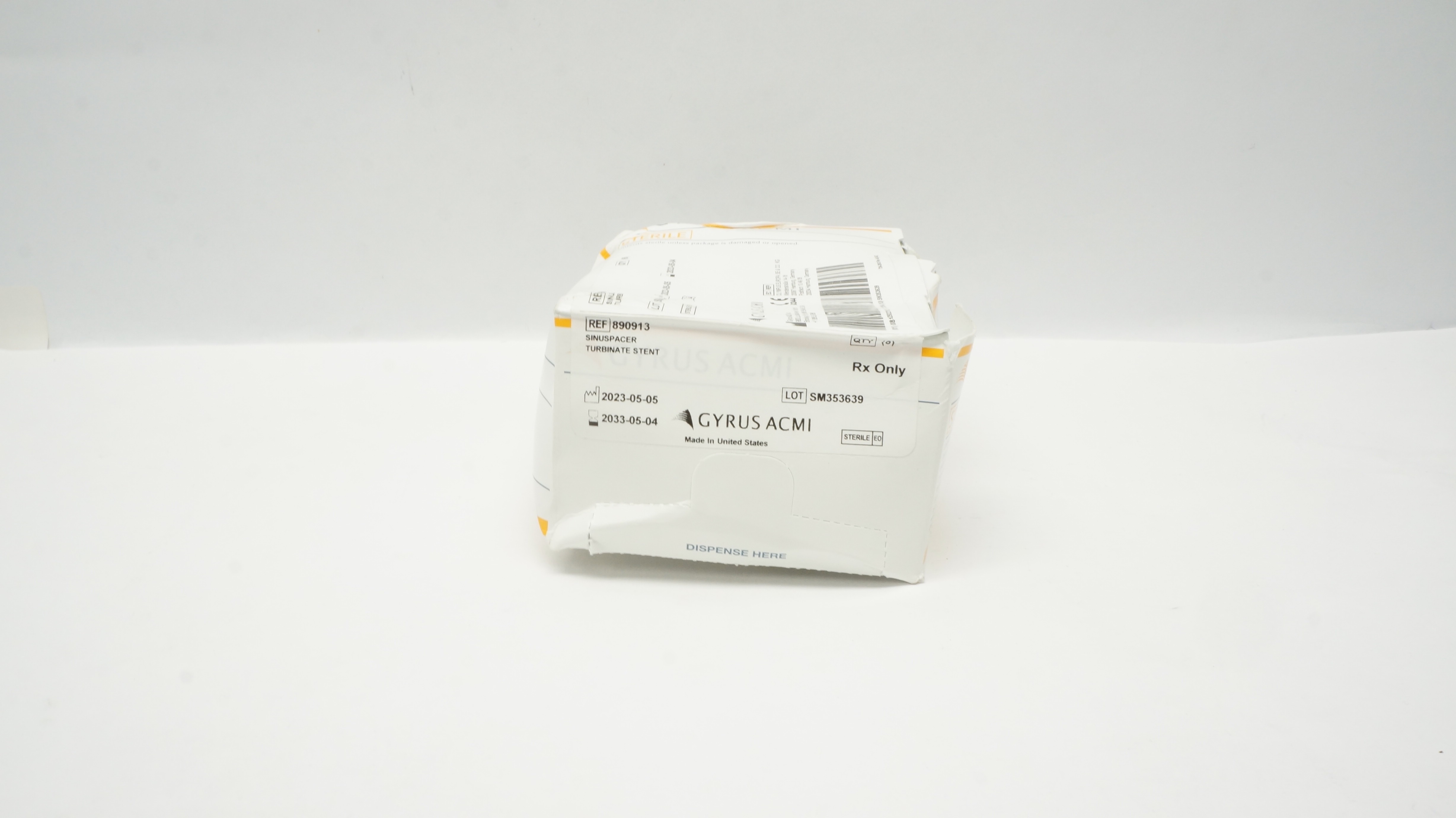 Gyrus ACMI 890913 Sinuspacer Turbinate Stnt - Box of 6